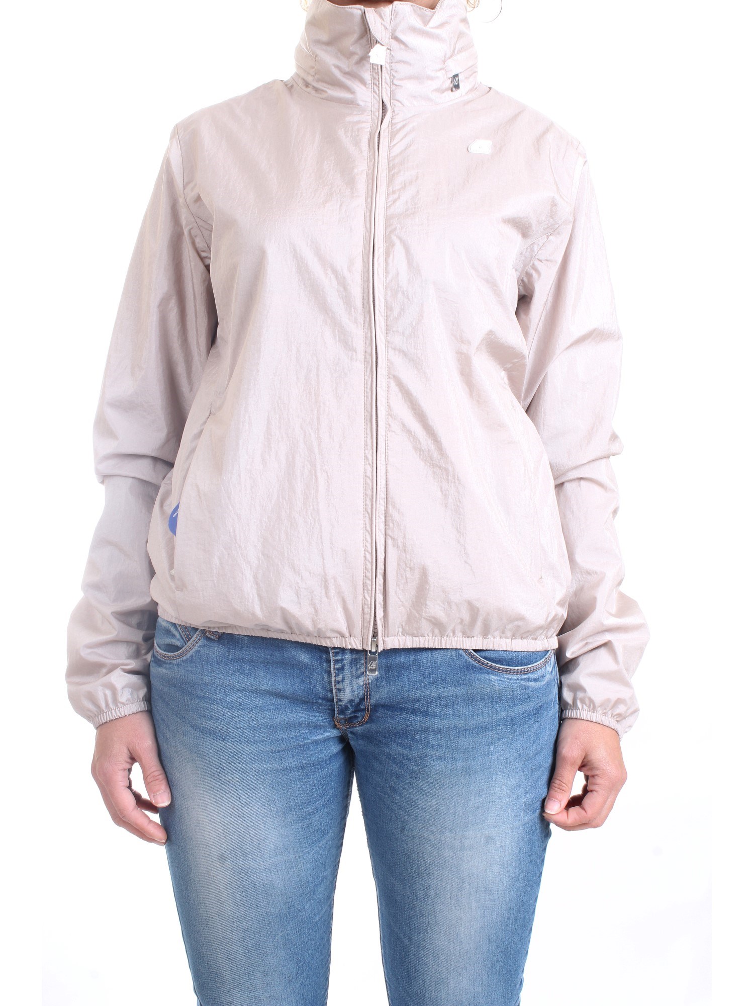 K-WAY K4116FW Beige Clothing Woman Jacket K-WAY K4116FW Beige Clothing Woman Jacket