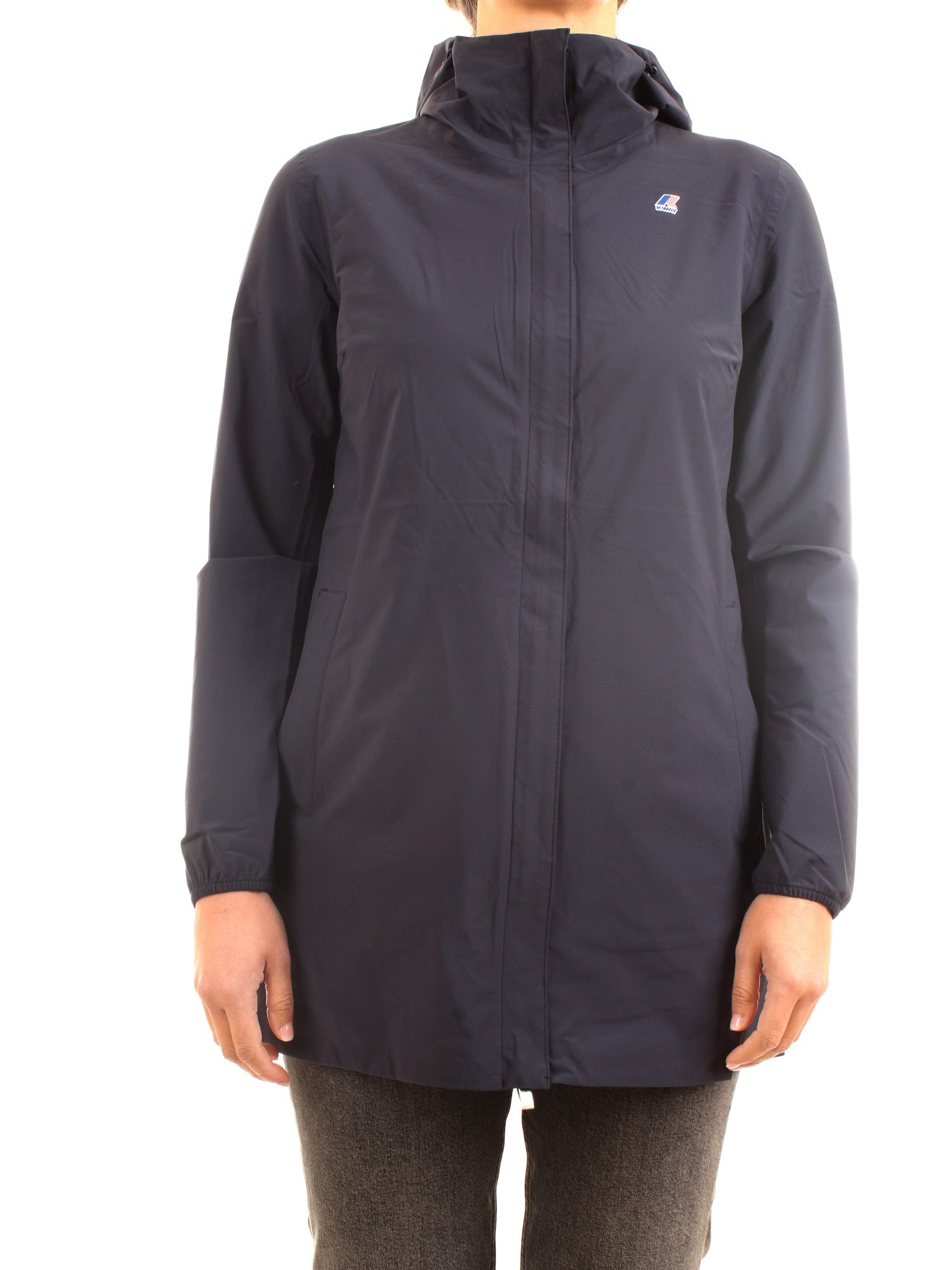 K-WAY K00B940 K89 Blue Clothing Woman Jacket K-WAY K00B940 K89 Blue Clothing Woman Jacket