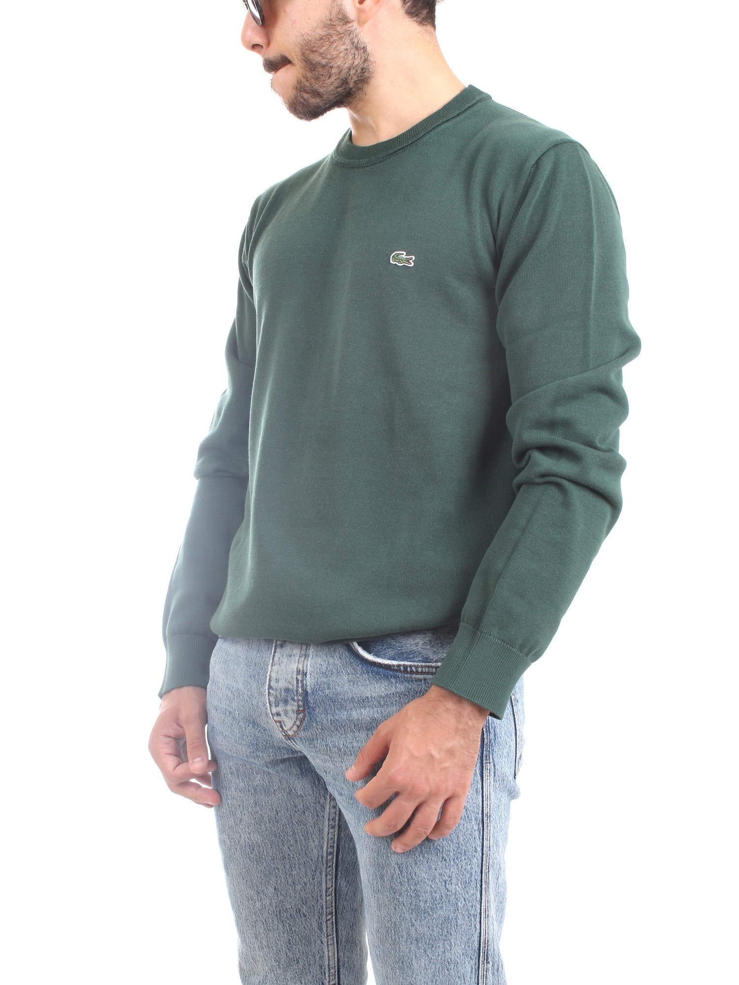Lacoste AH2193 00 Verde Abbigliamento Uomo Maglia Lacoste AH2193 00 Verde Abbigliamento Uomo Maglia