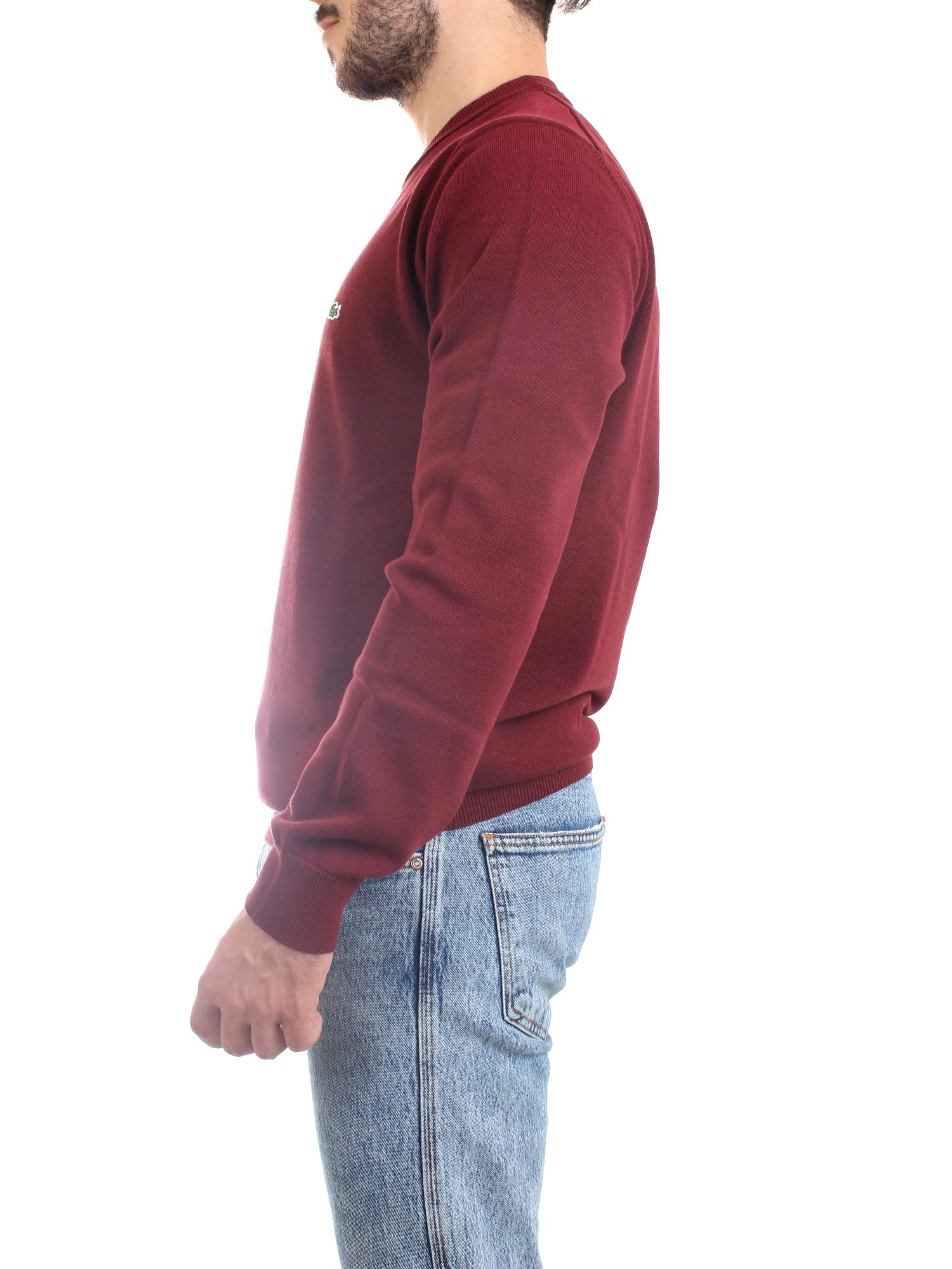Lacoste AH2193 00 Bordeaux Clothing Man Sweater Lacoste AH2193 00 Bordeaux Clothing Man Sweater
