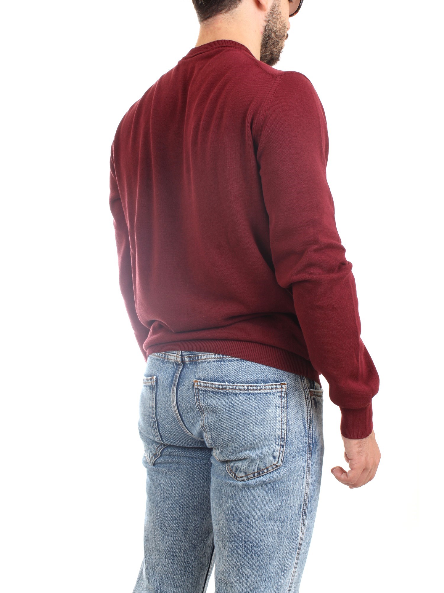 Lacoste AH2193 00 Bordeaux Clothing Man Sweater Lacoste AH2193 00 Bordeaux Clothing Man Sweater