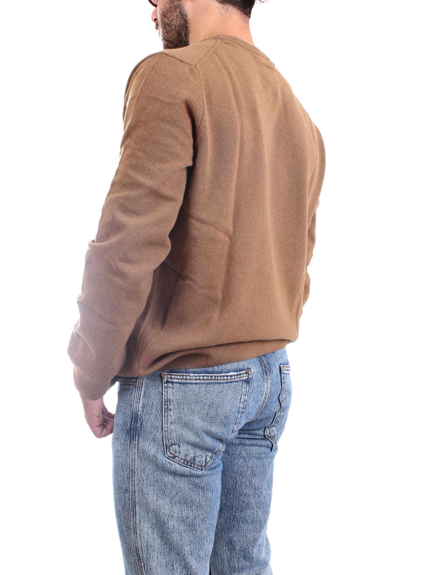 Lacoste AH3449 00 Brown Clothing Man Pullover Lacoste AH3449 00 Brown Clothing Man Pullover