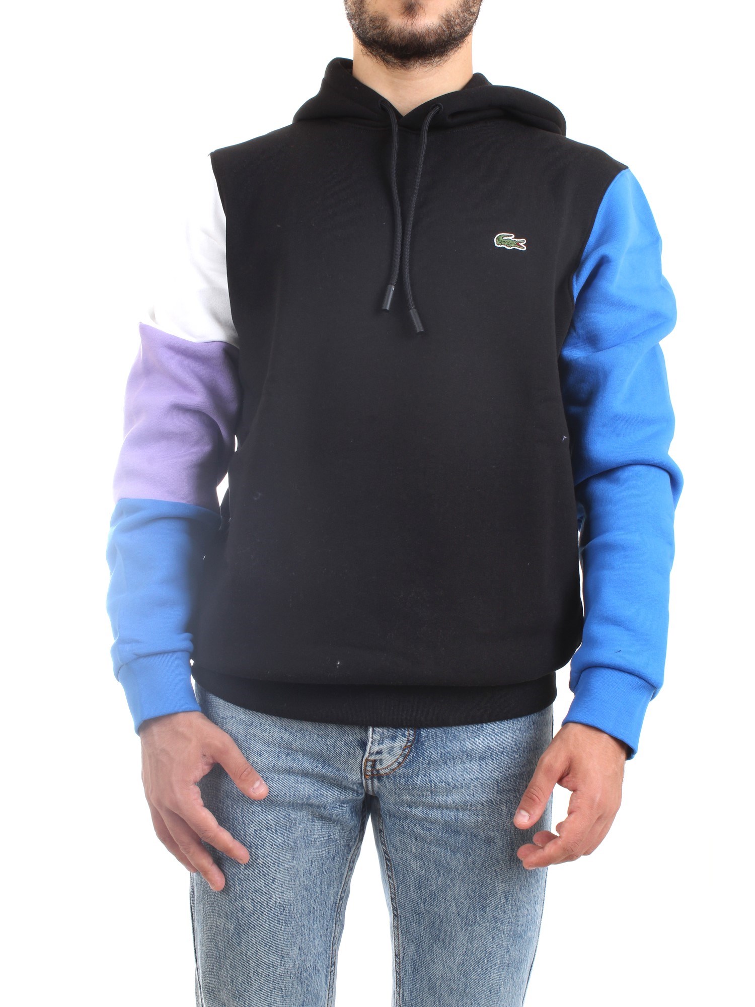 Lacoste SH9620 00 Nero Abbigliamento Unisex Felpa Lacoste SH9620 00 Nero Abbigliamento Unisex Felpa