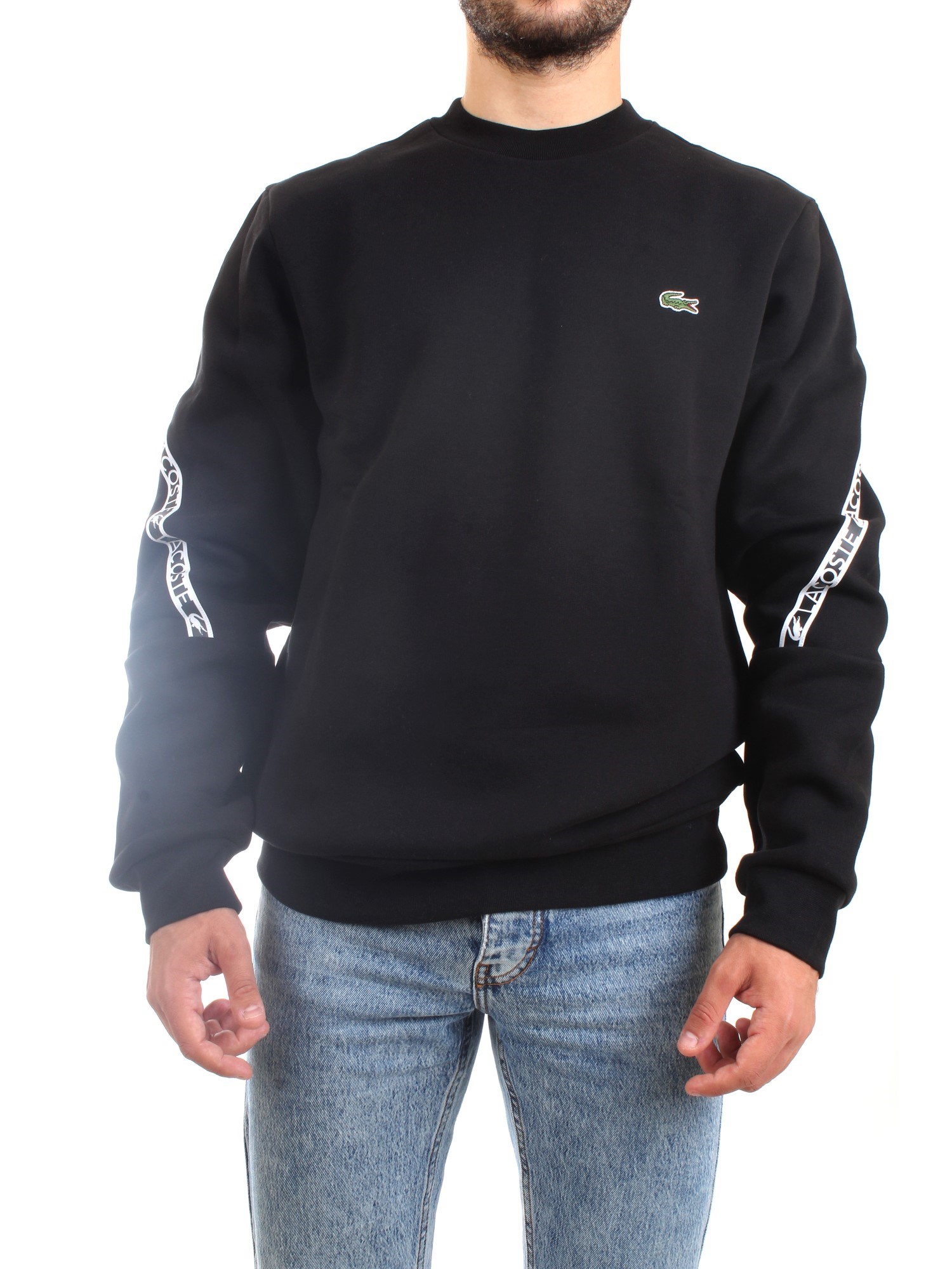 Lacoste SH9884 00 Black Clothing Unisex Sweater Lacoste SH9884 00 Black Clothing Unisex Sweater