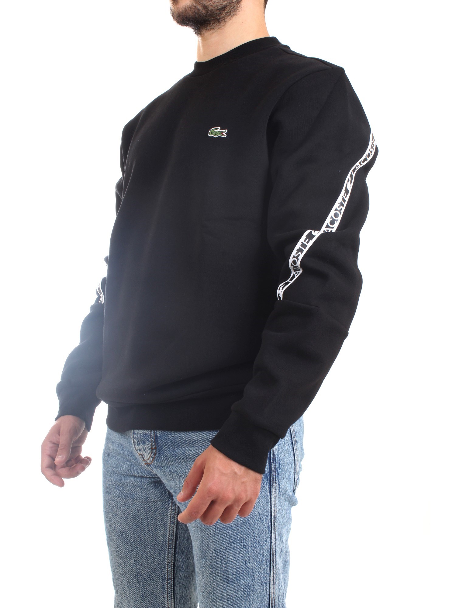 Lacoste SH9884 00 Black Clothing Unisex Sweater Lacoste SH9884 00 Black Clothing Unisex Sweater