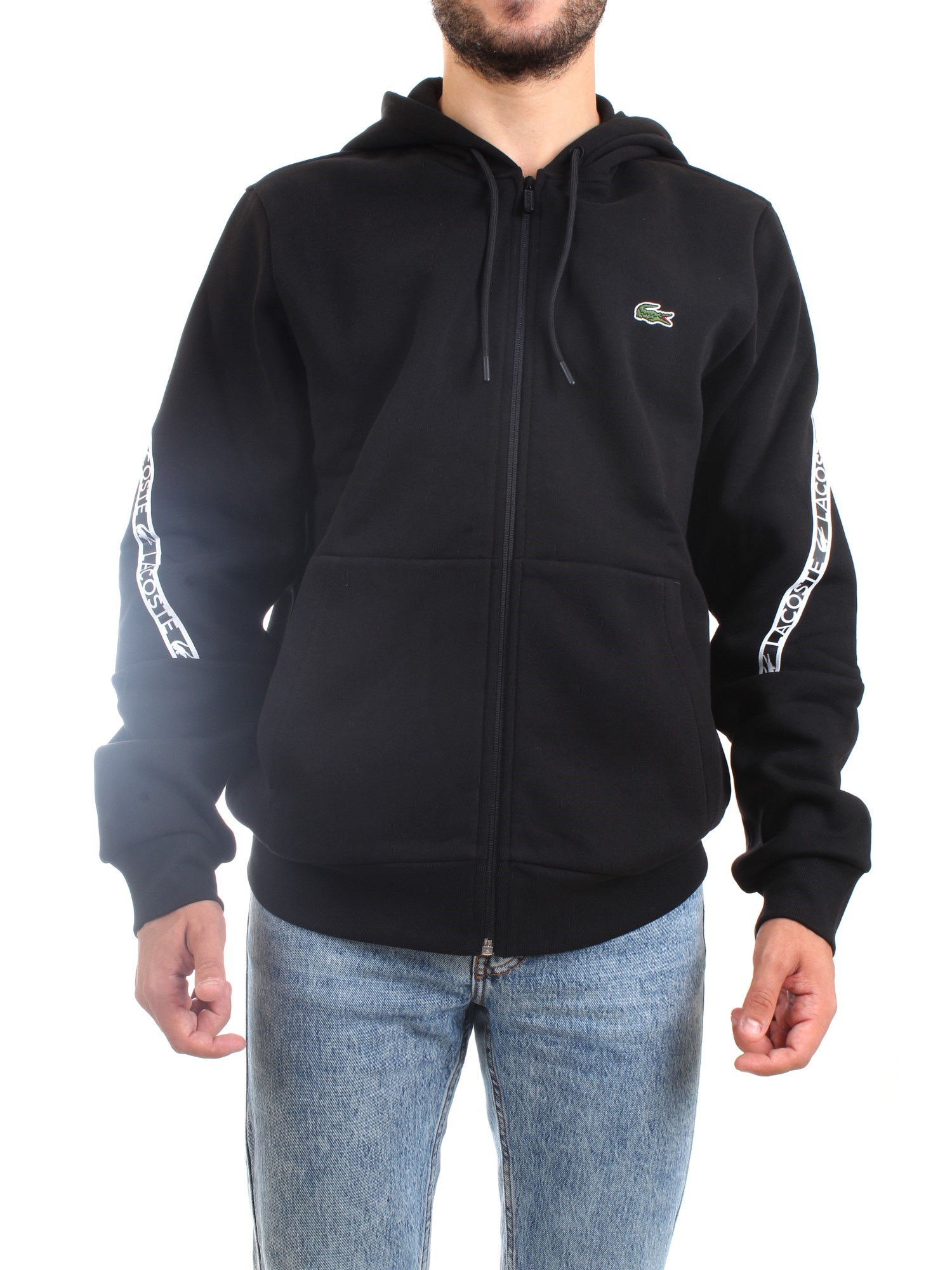 Lacoste SH9885 00 Black Clothing Unisex Sweater Lacoste SH9885 00 Black Clothing Unisex Sweater