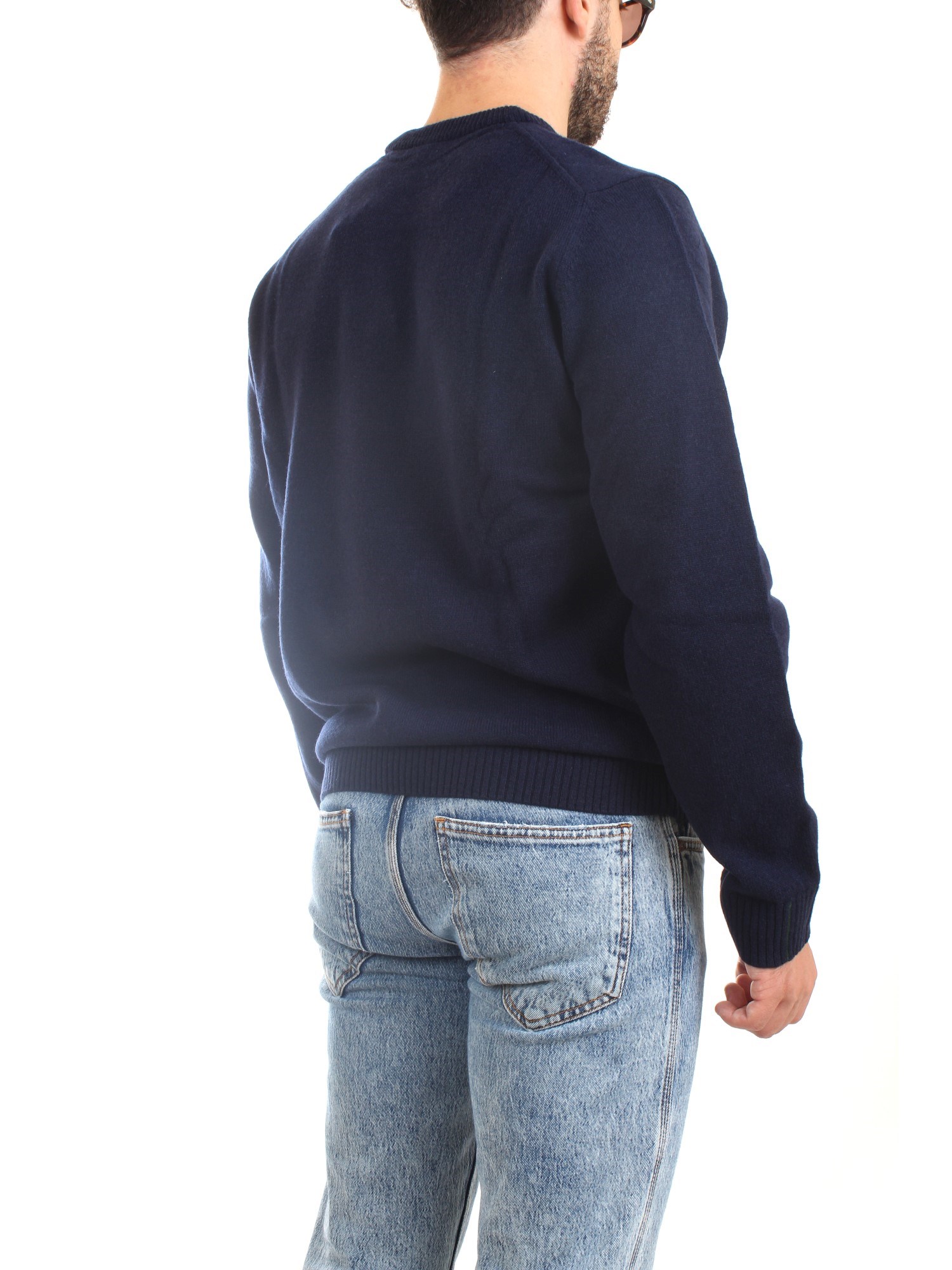 Lacoste AH1988 00 Blue Clothing Man Pullover Lacoste AH1988 00 Blue Clothing Man Pullover