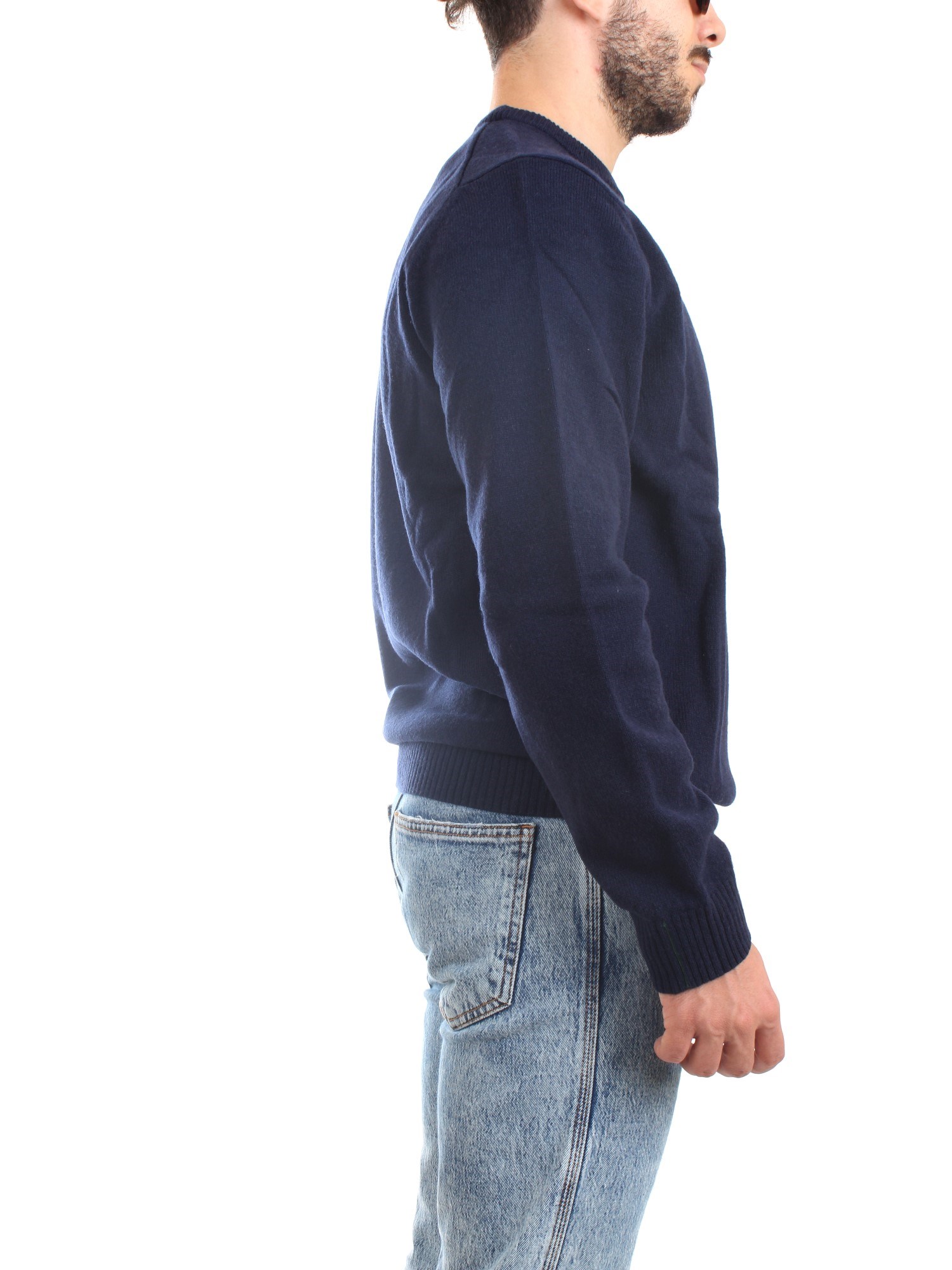 Lacoste AH1988 00 Blue Clothing Man Pullover Lacoste AH1988 00 Blue Clothing Man Pullover