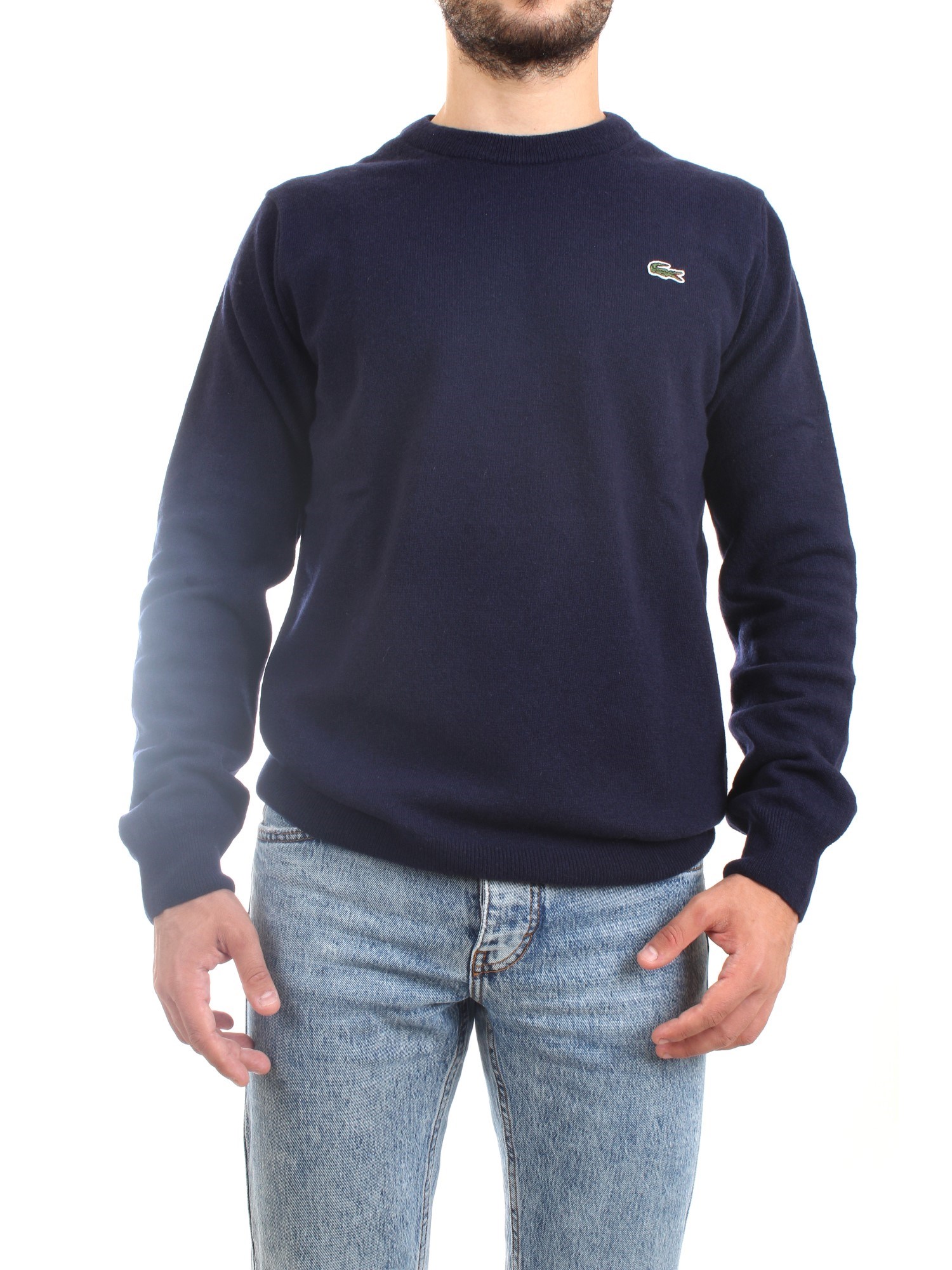 Lacoste AH3449 00 Blu Abbigliamento Uomo Maglioni Lacoste AH3449 00 Blu Abbigliamento Uomo Maglioni