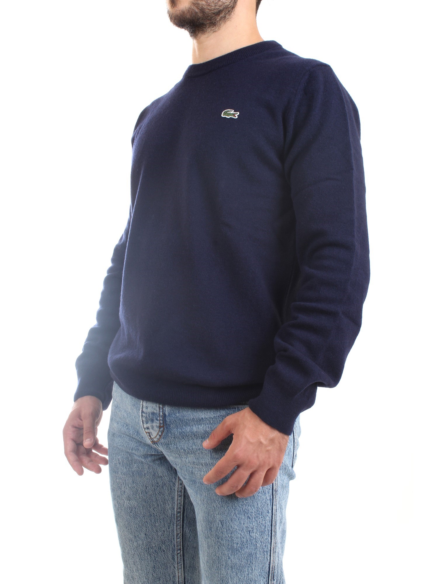 Lacoste AH3449 00 Blu Abbigliamento Uomo Maglioni Lacoste AH3449 00 Blu Abbigliamento Uomo Maglioni