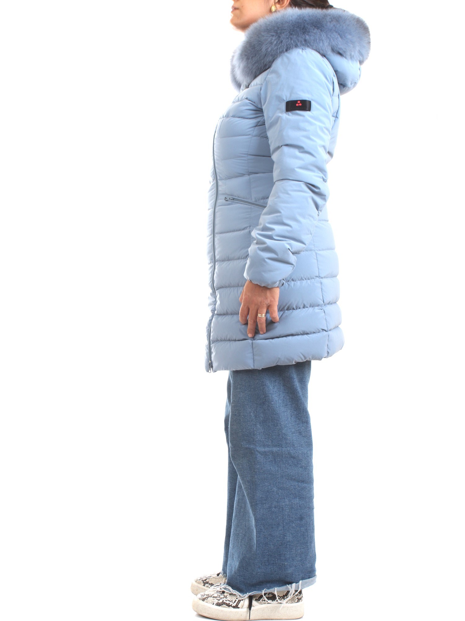 PEUTEREY PED3657 Light blue Clothing Woman Duvet PEUTEREY PED3657 Light blue Clothing Woman Duvet