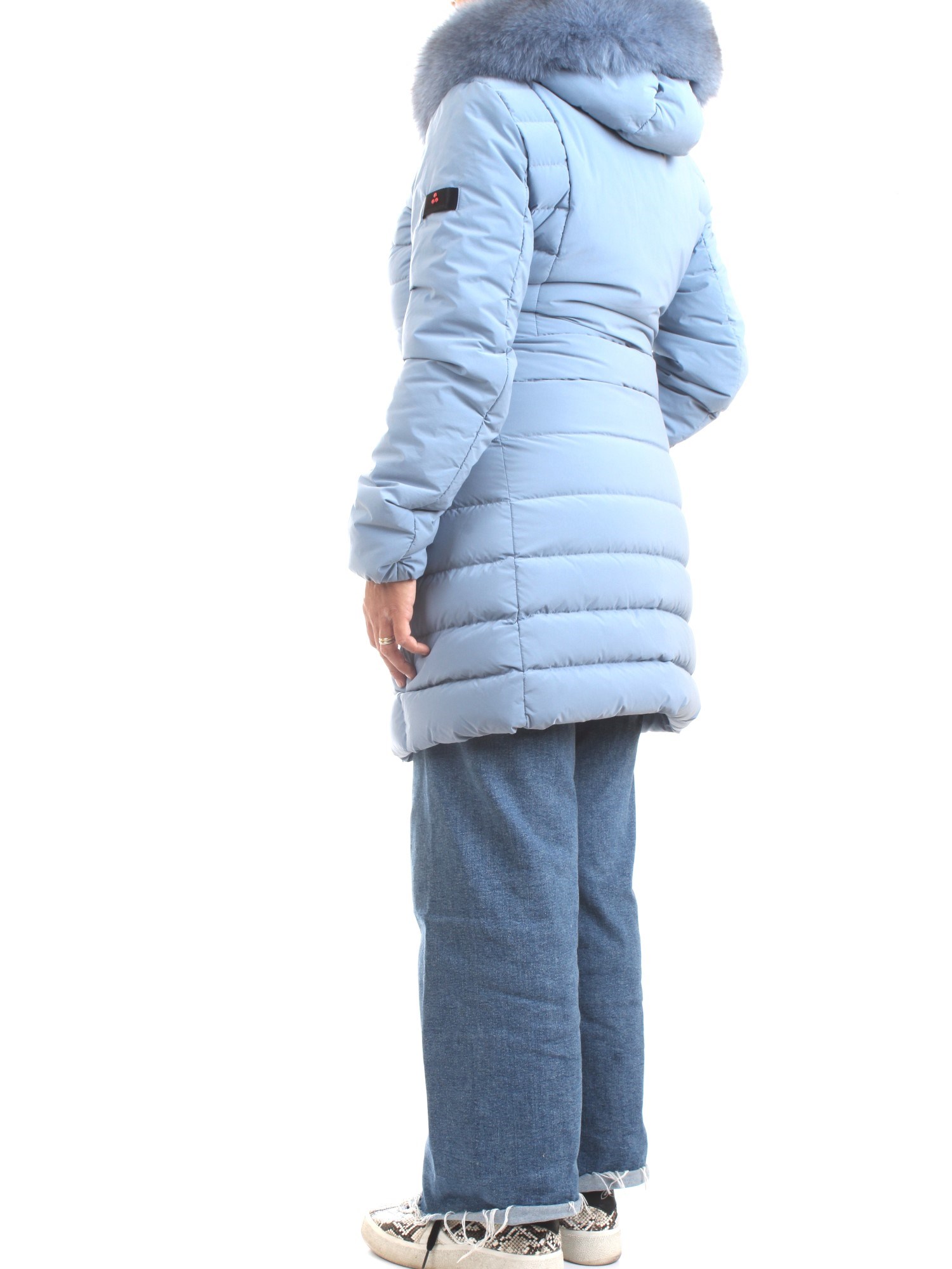 PEUTEREY PED3657 Light blue Clothing Woman Duvet PEUTEREY PED3657 Light blue Clothing Woman Duvet