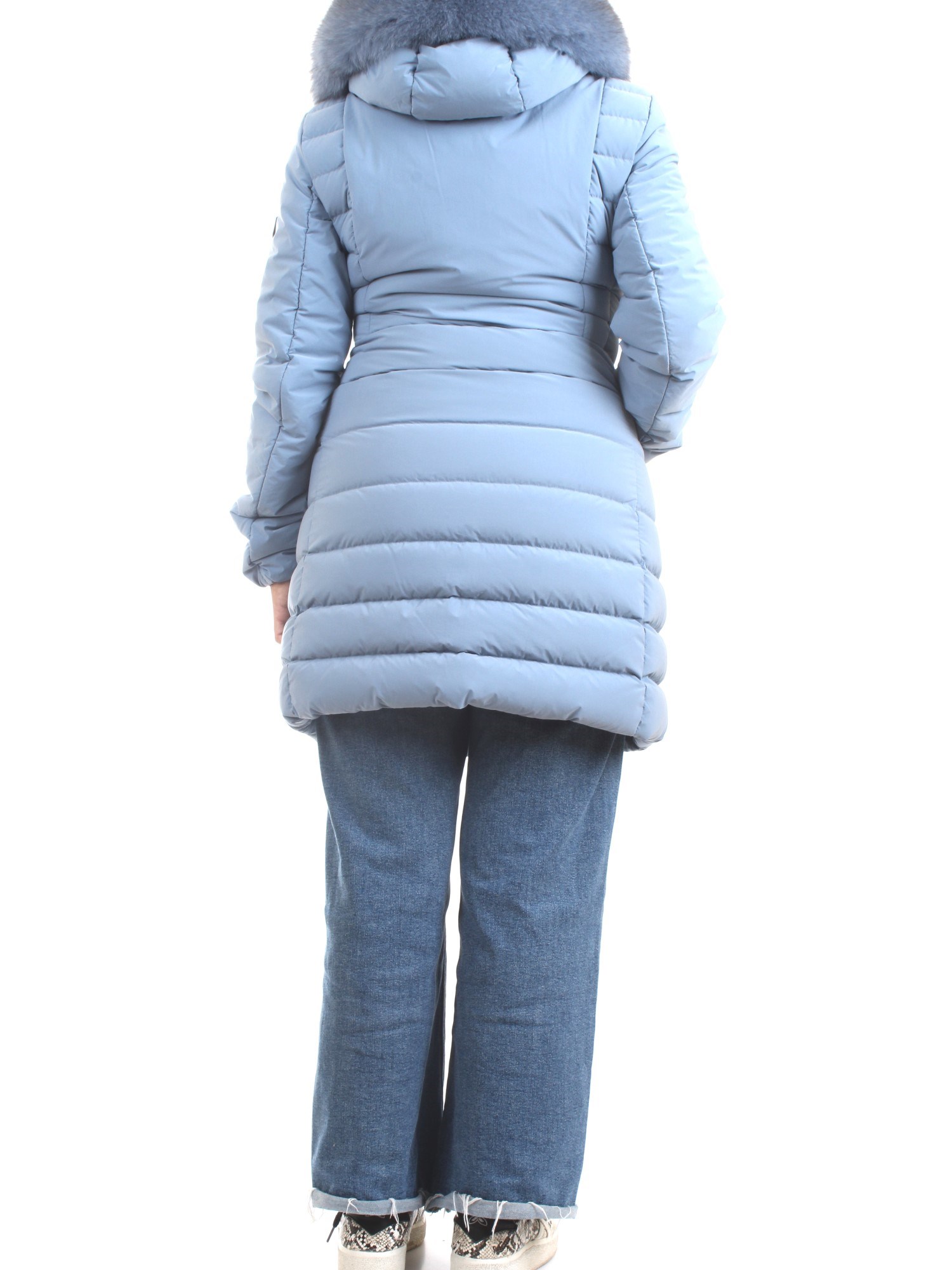 PEUTEREY PED3657 Light blue Clothing Woman Duvet PEUTEREY PED3657 Light blue Clothing Woman Duvet