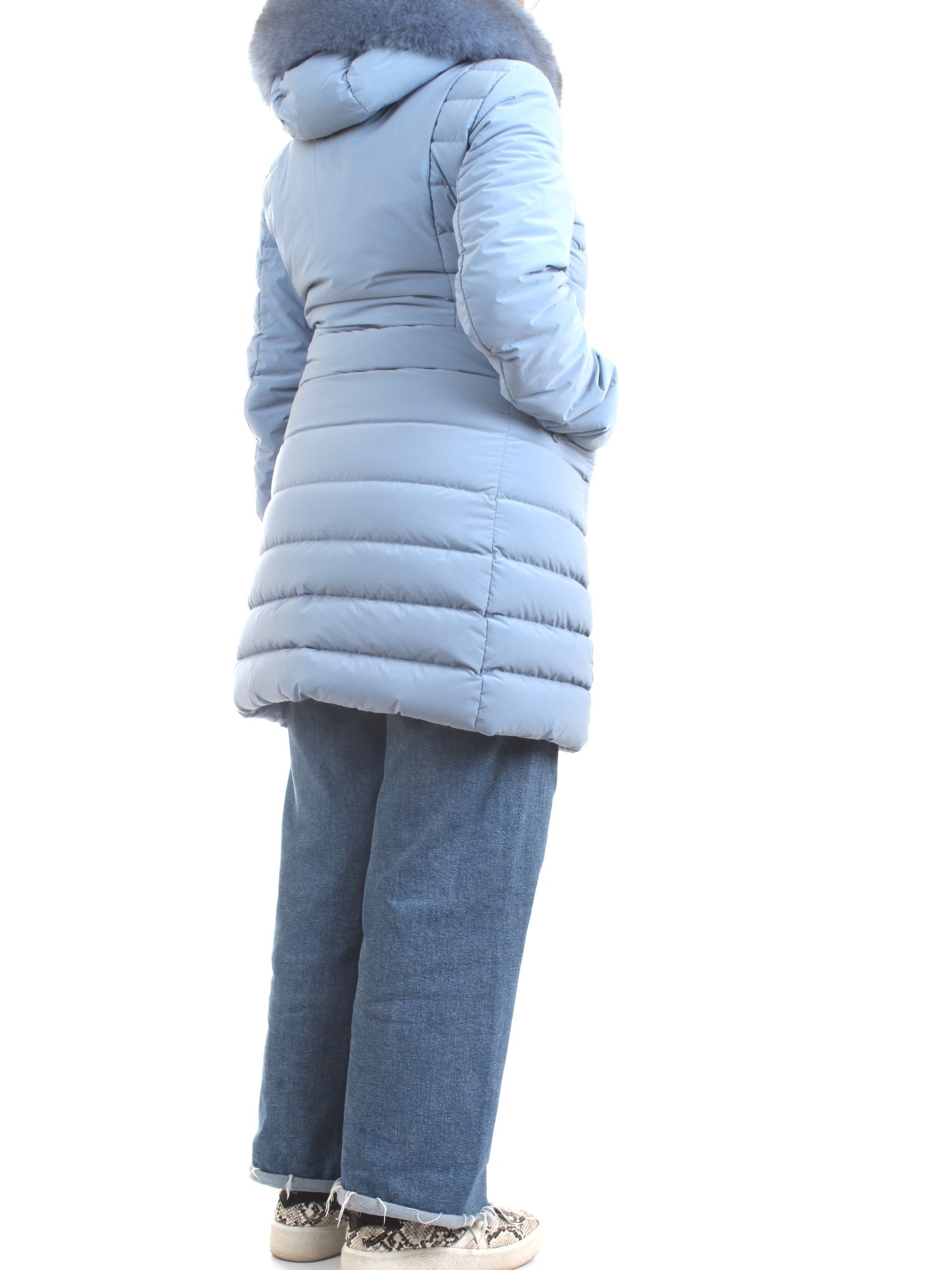 PEUTEREY PED3657 Light blue Clothing Woman Duvet PEUTEREY PED3657 Light blue Clothing Woman Duvet