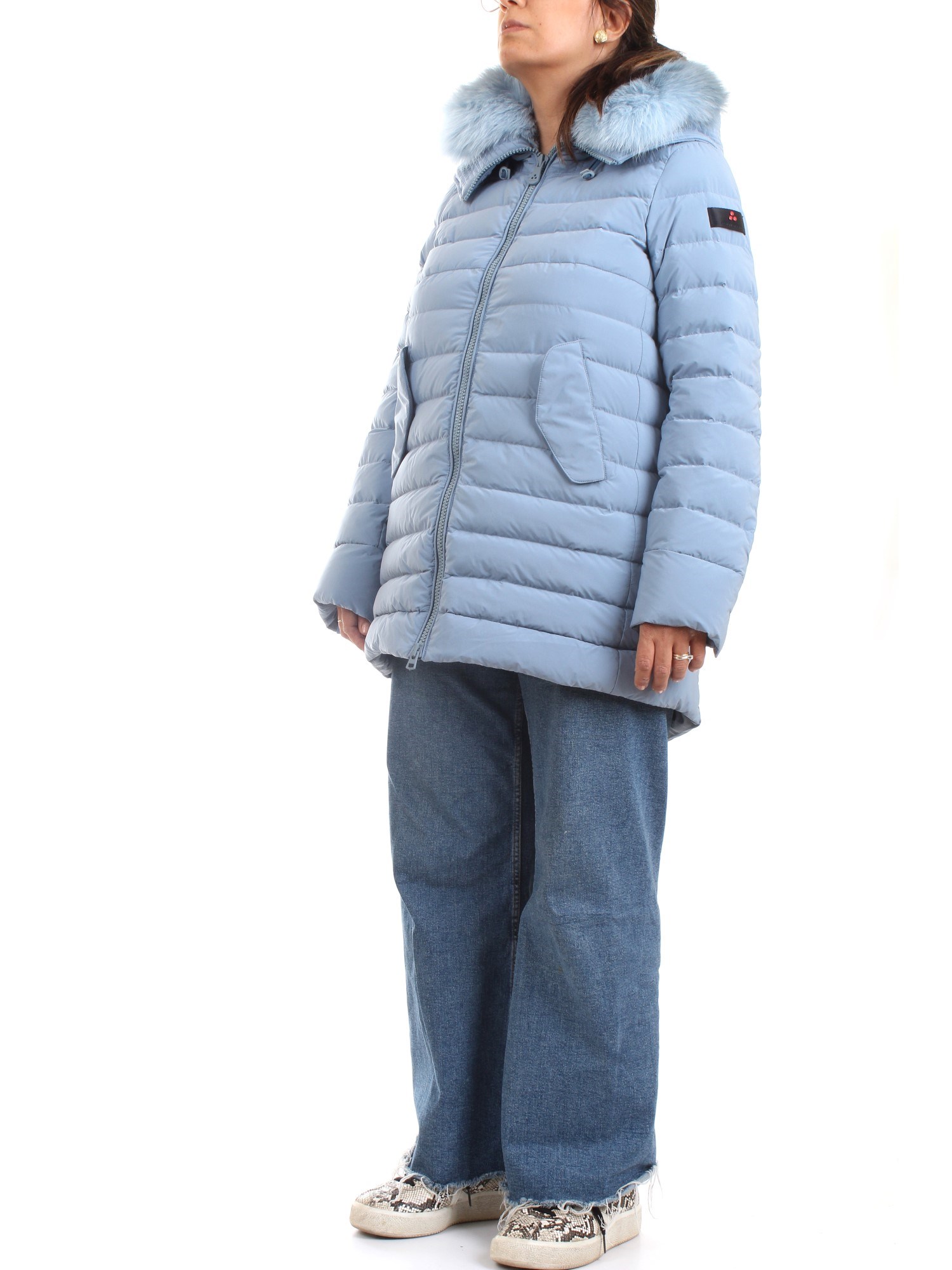 PEUTEREY PED4017 Light blue Clothing Woman Duvet PEUTEREY PED4017 Light blue Clothing Woman Duvet