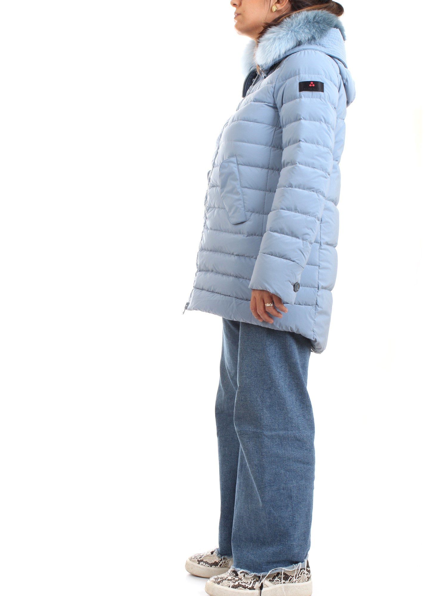 PEUTEREY PED4017 Light blue Clothing Woman Duvet PEUTEREY PED4017 Light blue Clothing Woman Duvet