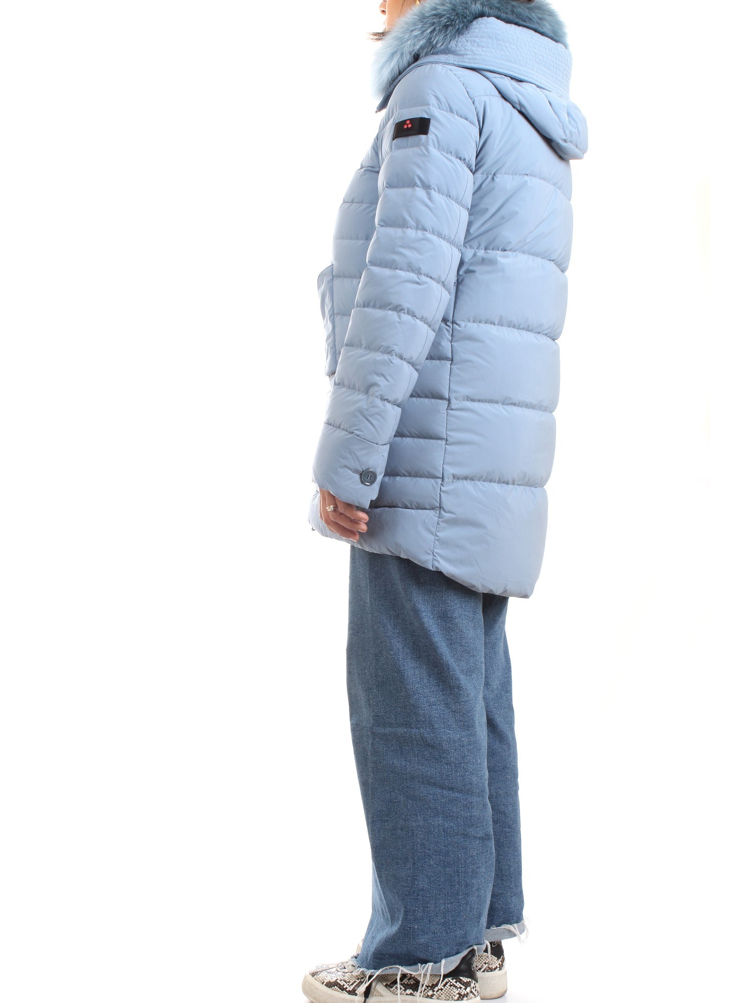 PEUTEREY PED4017 Light blue Clothing Woman Duvet PEUTEREY PED4017 Light blue Clothing Woman Duvet