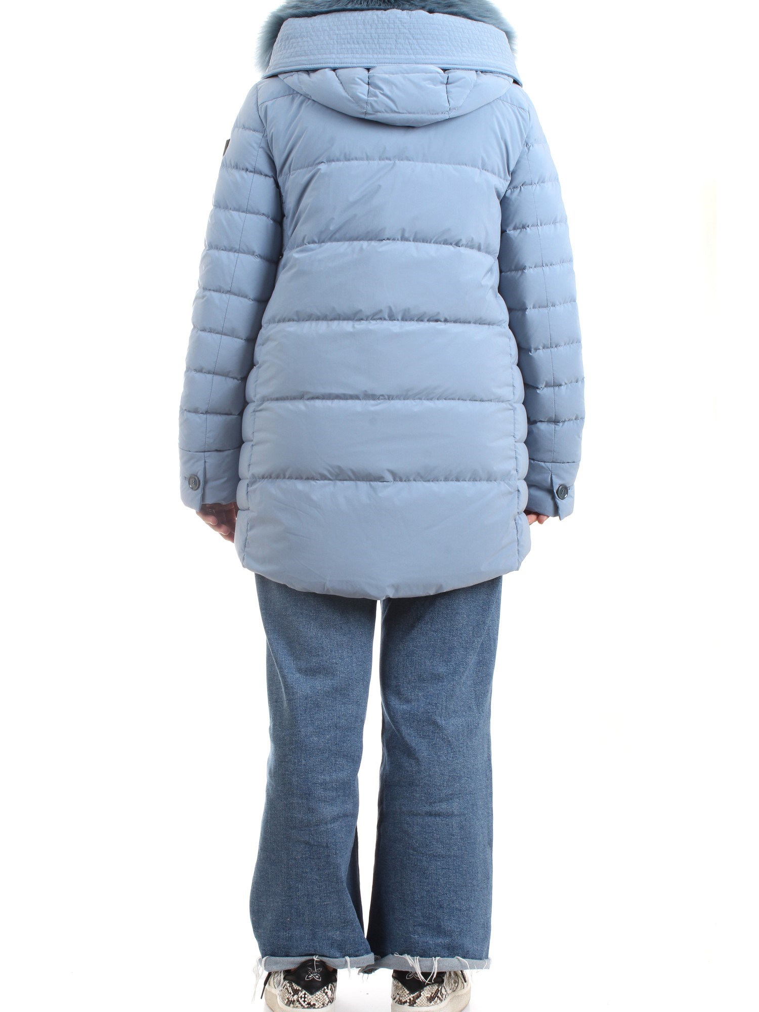 PEUTEREY PED4017 Light blue Clothing Woman Duvet PEUTEREY PED4017 Light blue Clothing Woman Duvet
