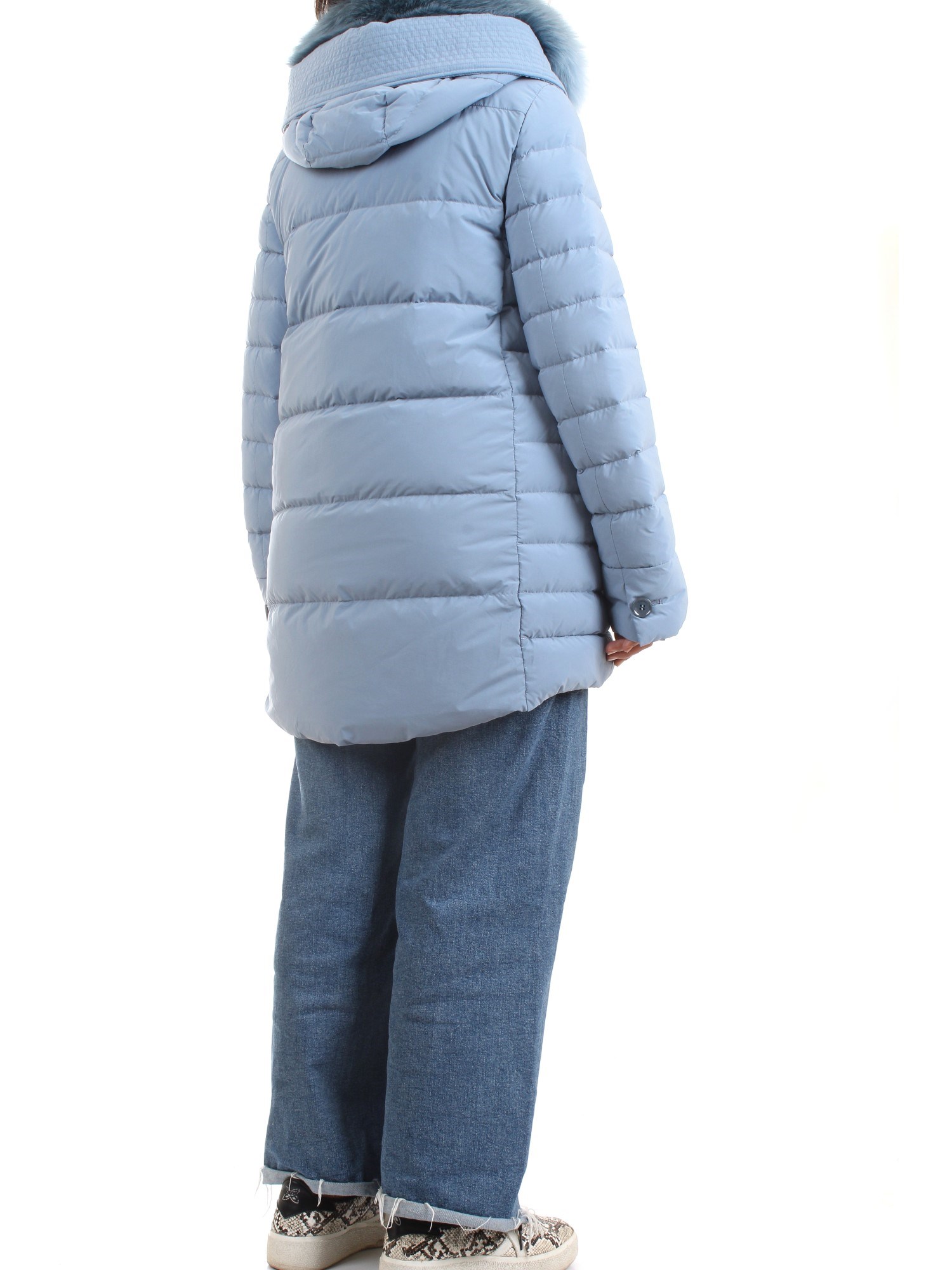 PEUTEREY PED4017 Light blue Clothing Woman Duvet PEUTEREY PED4017 Light blue Clothing Woman Duvet