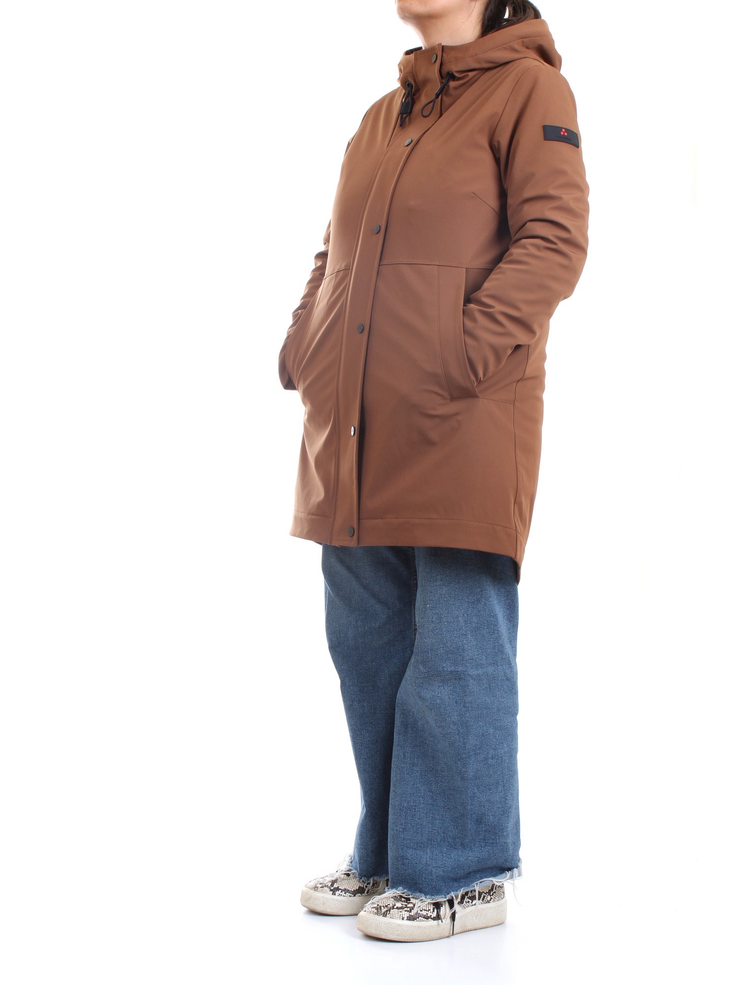 PEUTEREY PED4027 Brown Clothing Woman Duvet PEUTEREY PED4027 Brown Clothing Woman Duvet