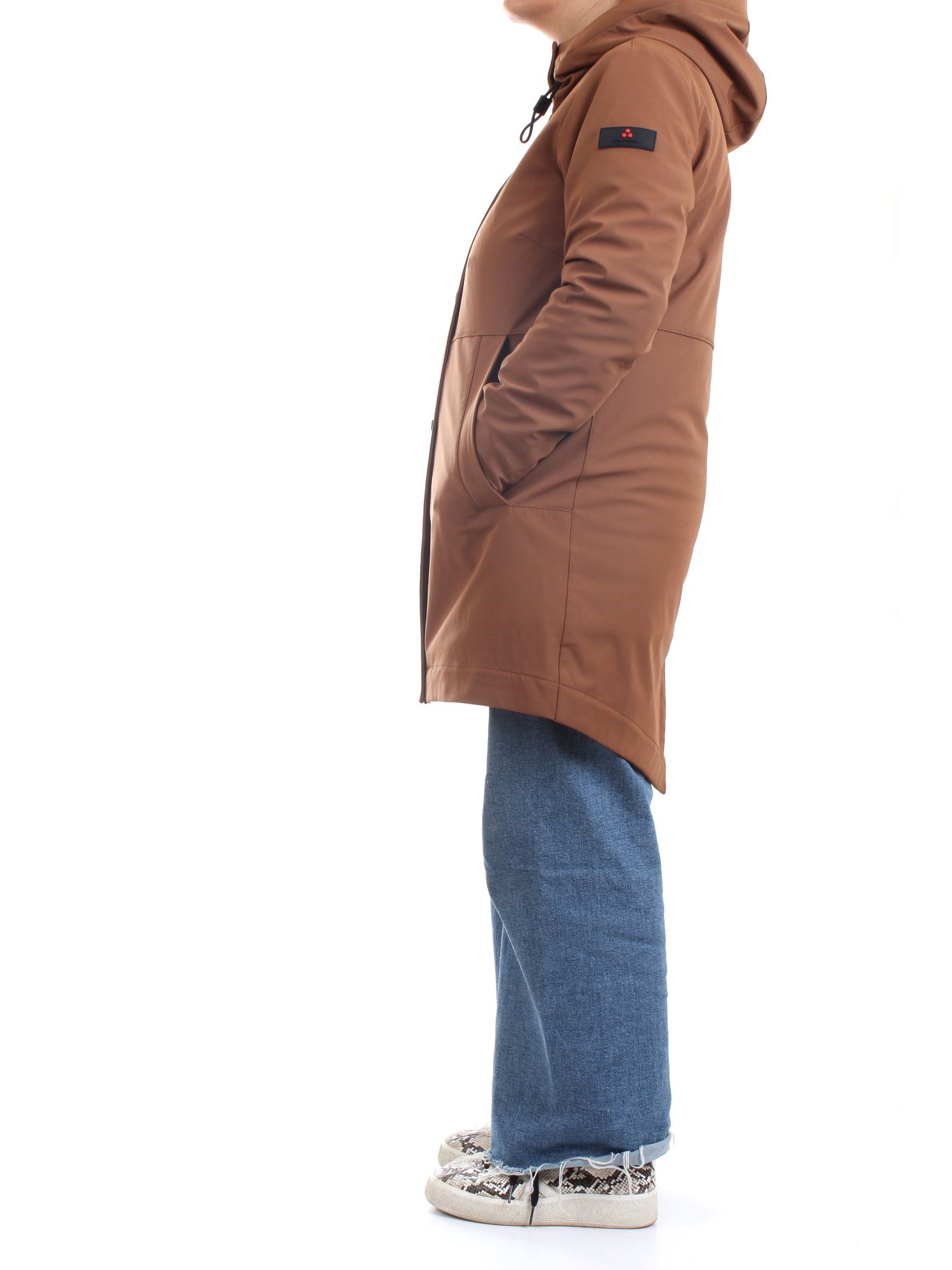 PEUTEREY PED4027 Brown Clothing Woman Duvet PEUTEREY PED4027 Brown Clothing Woman Duvet