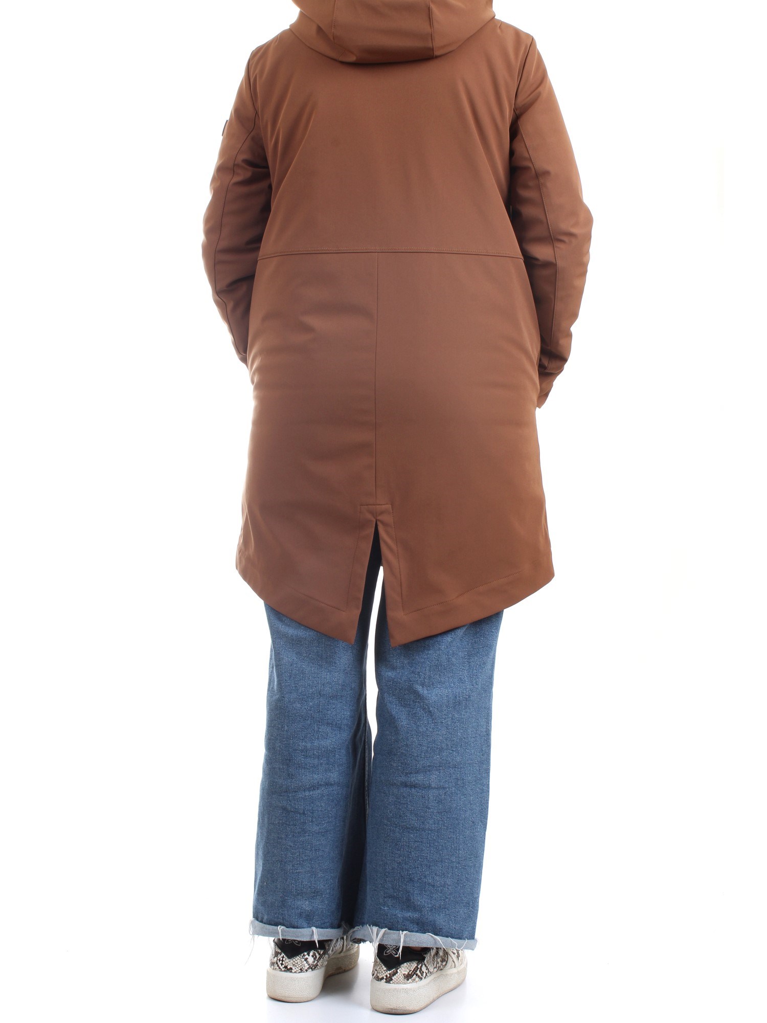 PEUTEREY PED4027 Brown Clothing Woman Duvet PEUTEREY PED4027 Brown Clothing Woman Duvet
