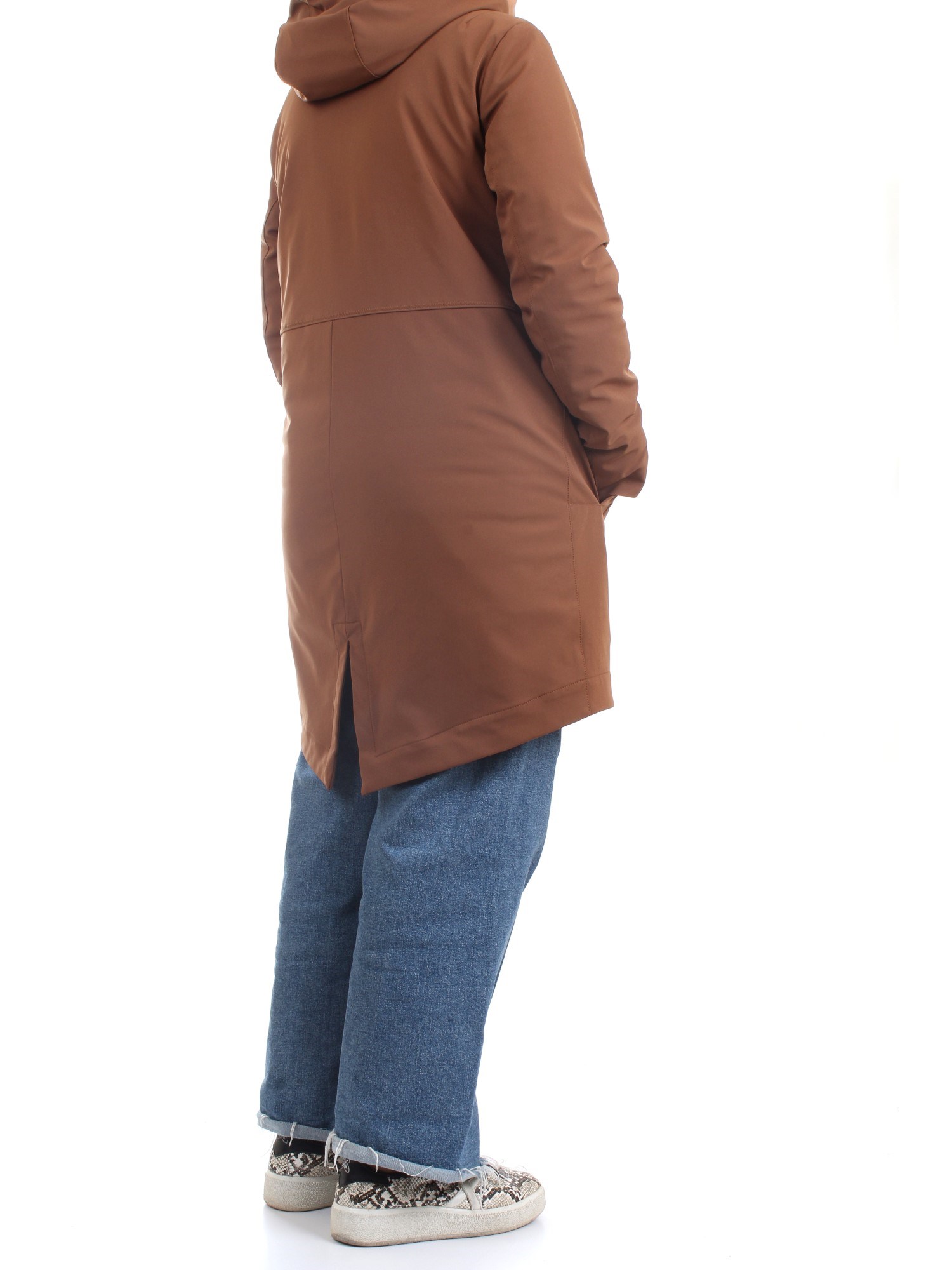 PEUTEREY PED4027 Brown Clothing Woman Duvet PEUTEREY PED4027 Brown Clothing Woman Duvet