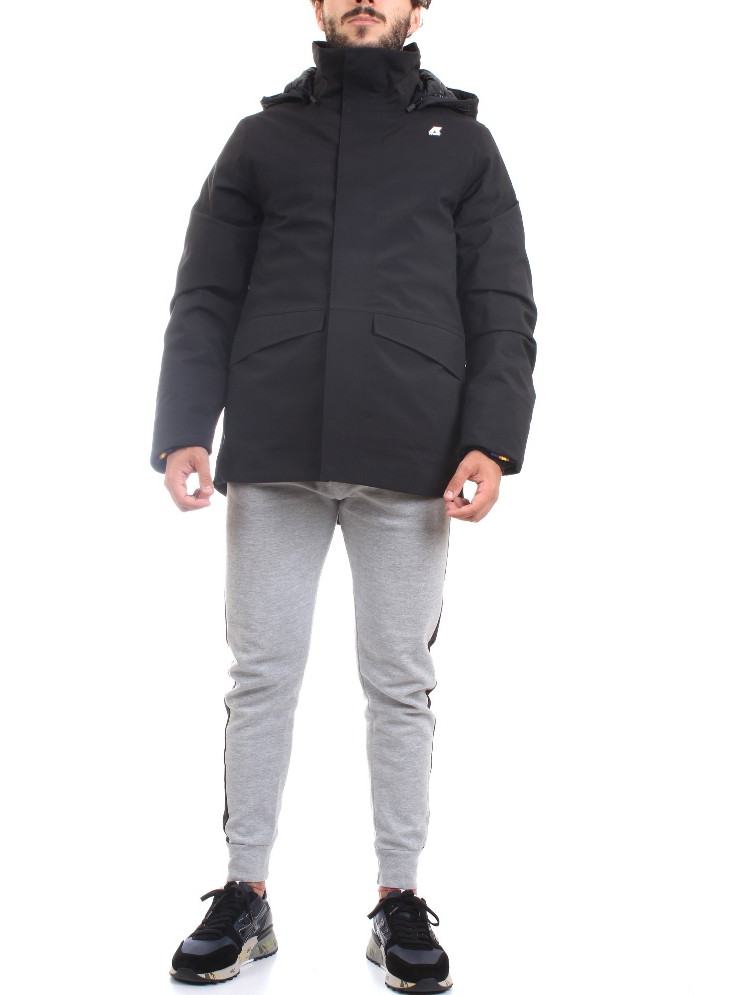 K-WAY K41279W Black Clothing Man PARKA K-WAY K41279W Black Clothing Man PARKA