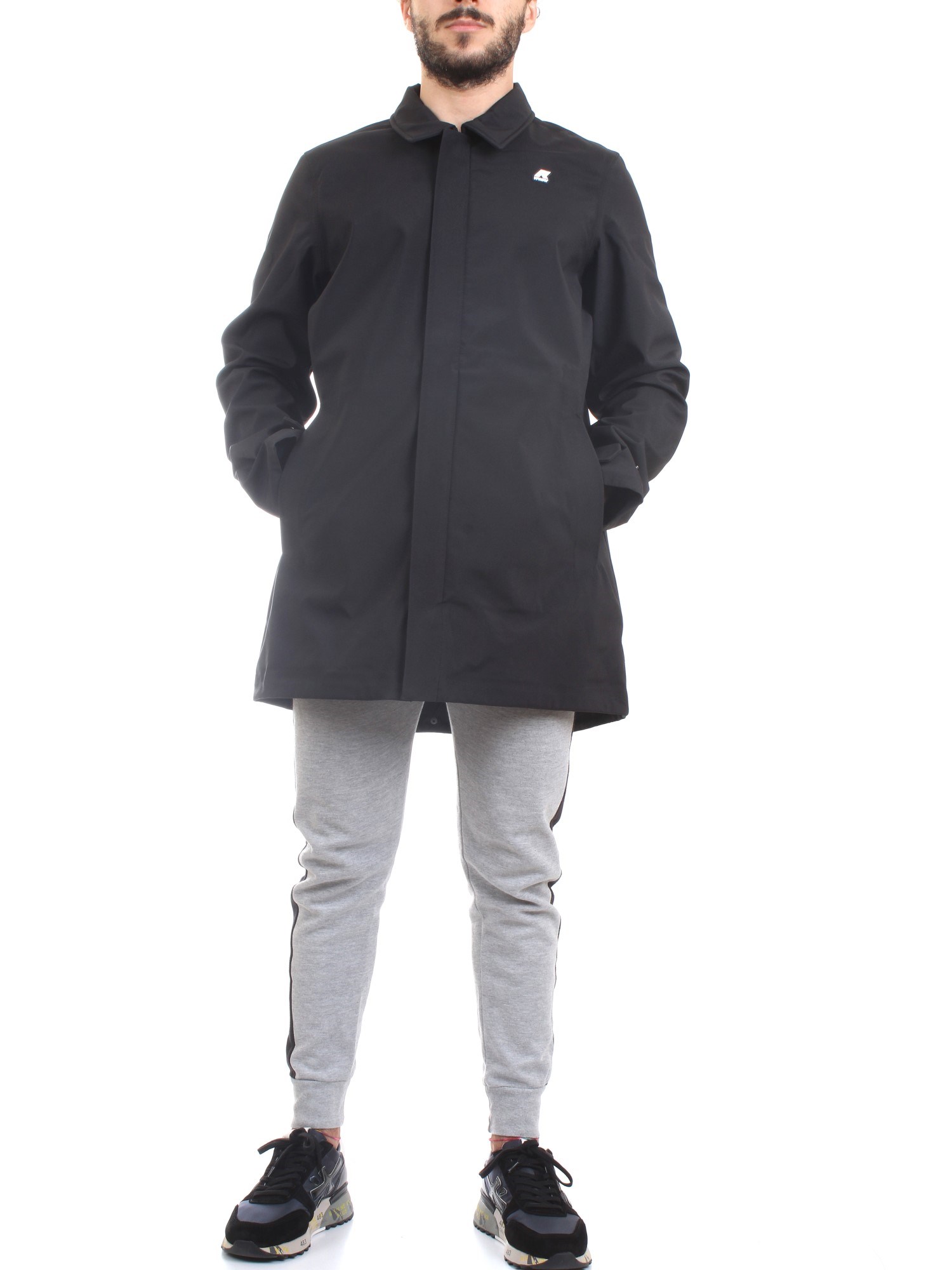 K-WAY k5112vw Black Clothing Man PARKA K-WAY k5112vw Black Clothing Man PARKA