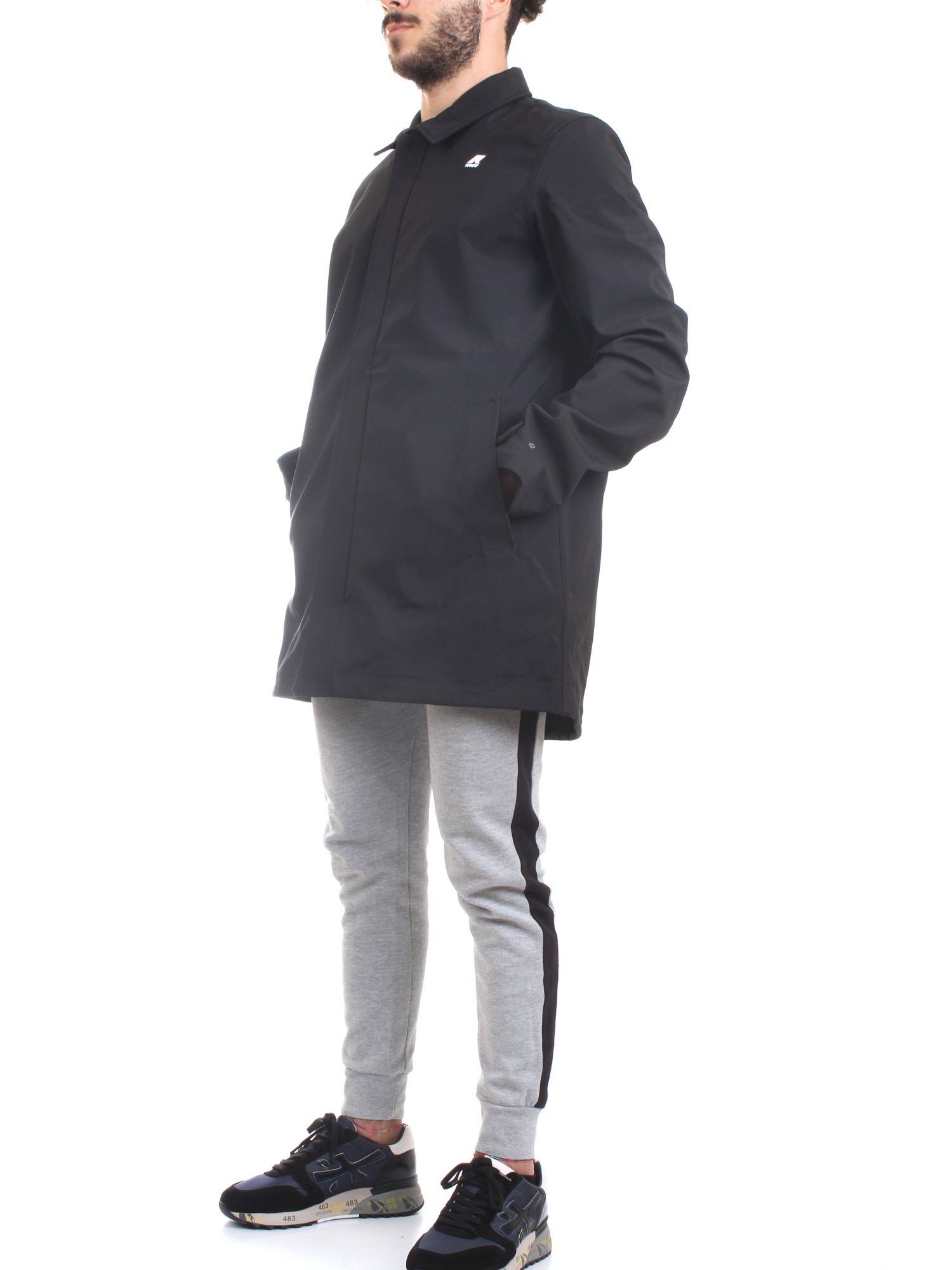 K-WAY k5112vw Black Clothing Man PARKA K-WAY k5112vw Black Clothing Man PARKA