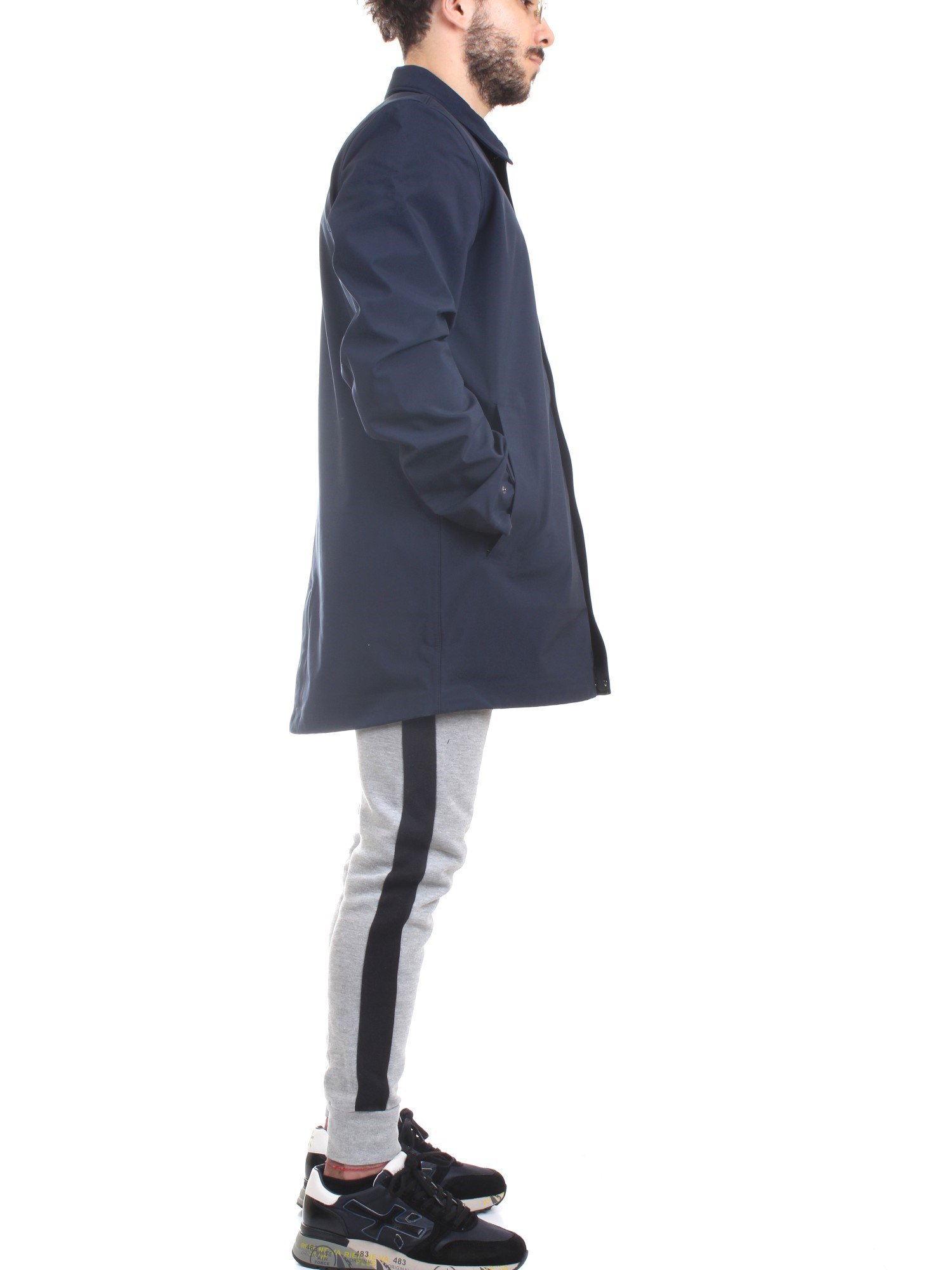 K-WAY k5112vw Blue Clothing Man PARKA K-WAY k5112vw Blue Clothing Man PARKA
