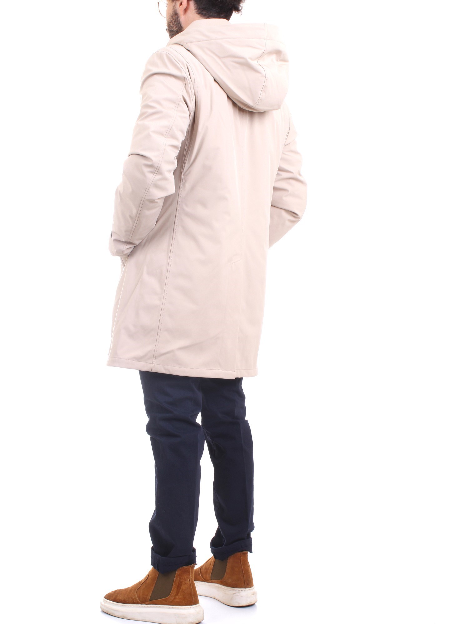 MANUEL RITZ 3332H8400 Beige Clothing Man Overcoat MANUEL RITZ 3332H8400 Beige Clothing Man Overcoat