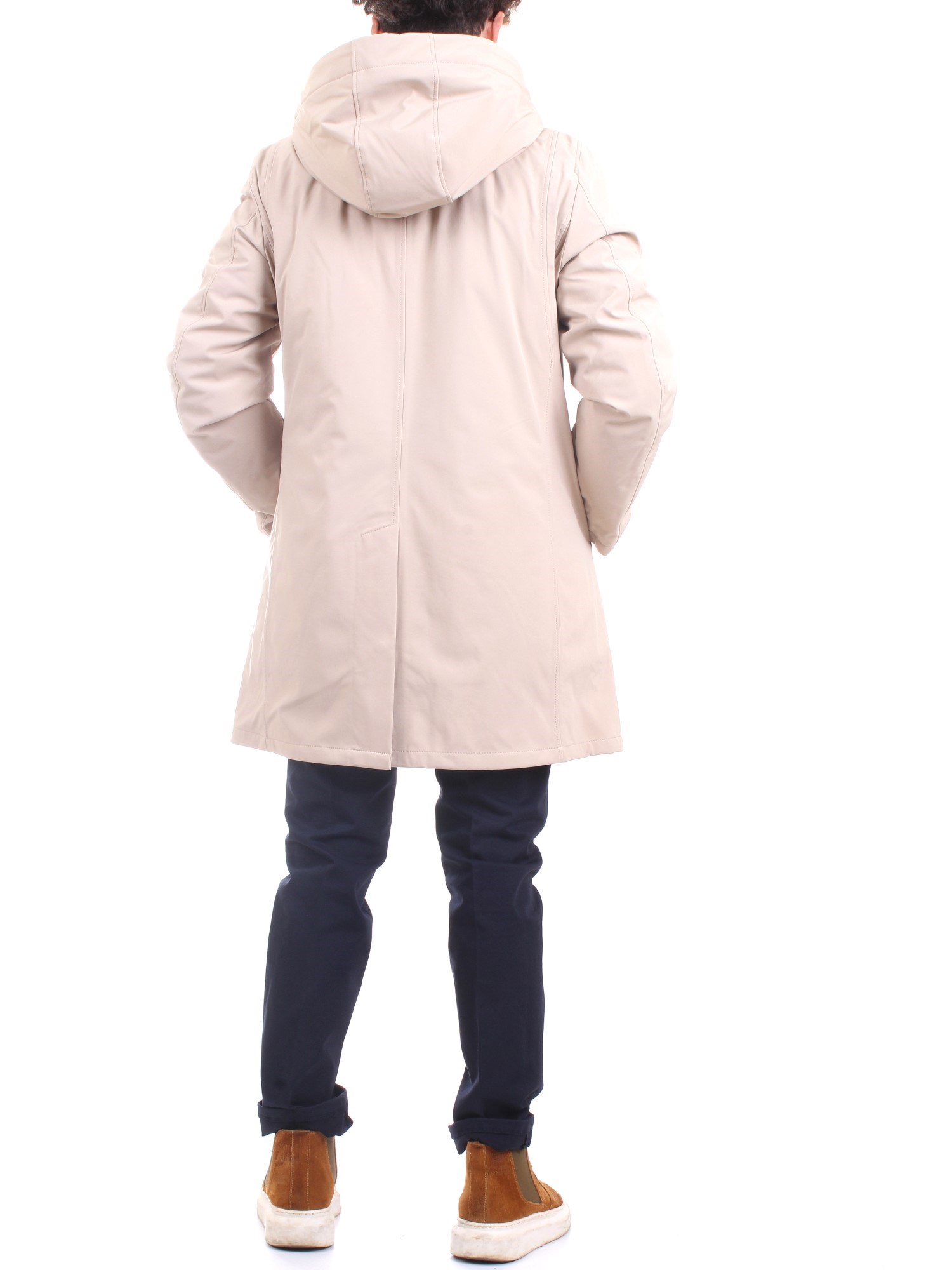 MANUEL RITZ 3332H8400 Beige Clothing Man Overcoat MANUEL RITZ 3332H8400 Beige Clothing Man Overcoat
