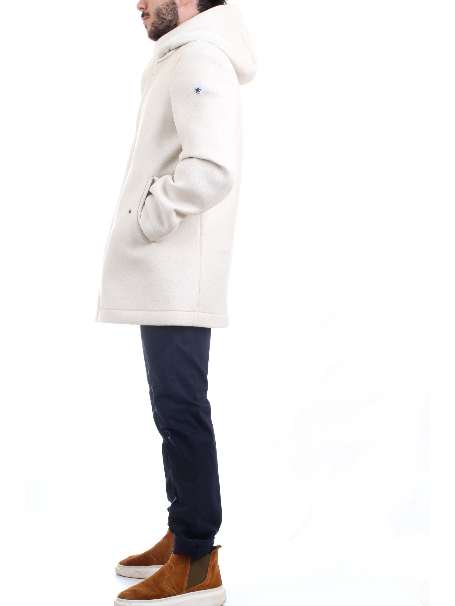 MANUEL RITZ 3332H8317 Milk Clothing Man PARKA MANUEL RITZ 3332H8317 Milk Clothing Man PARKA