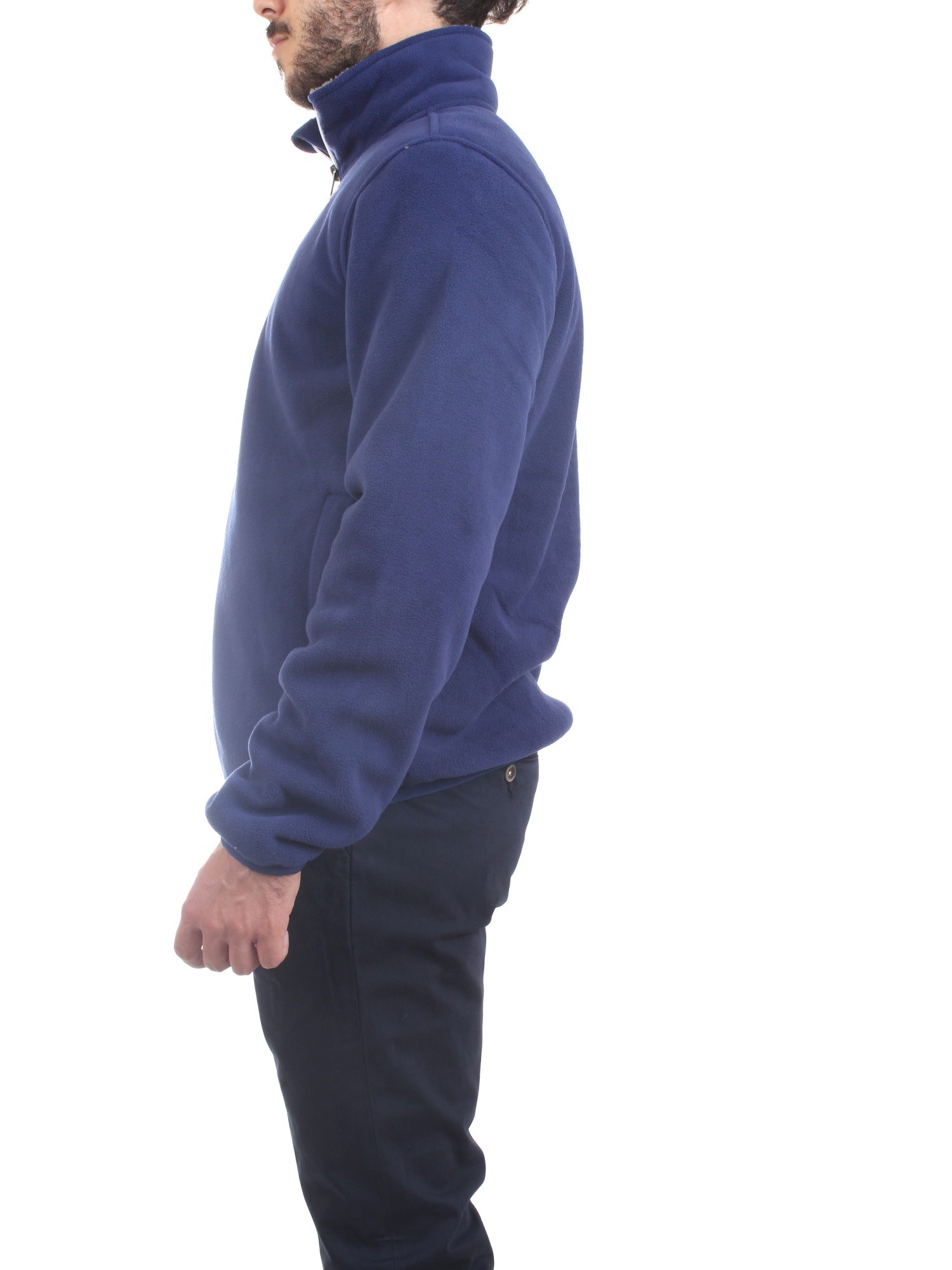 K-WAY K21181W Medium blue Clothing Man Sweater K-WAY K21181W Medium blue Clothing Man Sweater