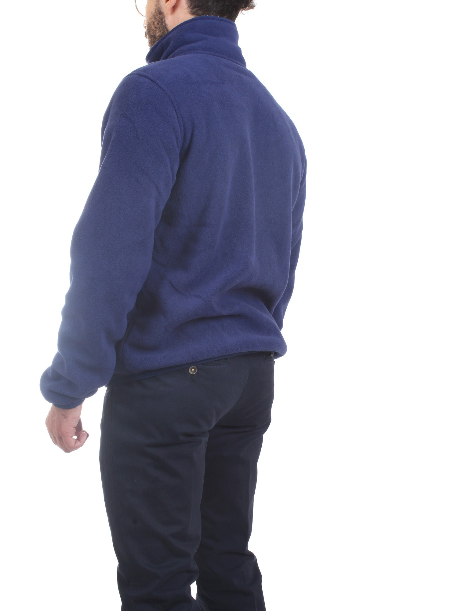 K-WAY K21181W Medium blue Clothing Man Sweater K-WAY K21181W Medium blue Clothing Man Sweater