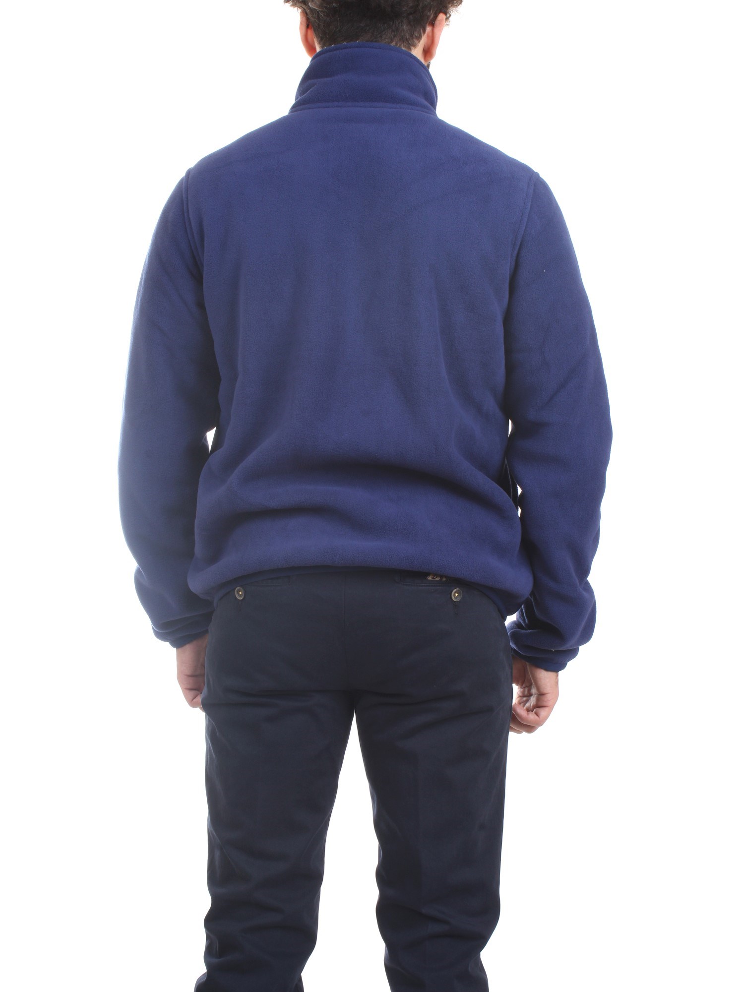 K-WAY K21181W Medium blue Clothing Man Sweater K-WAY K21181W Medium blue Clothing Man Sweater