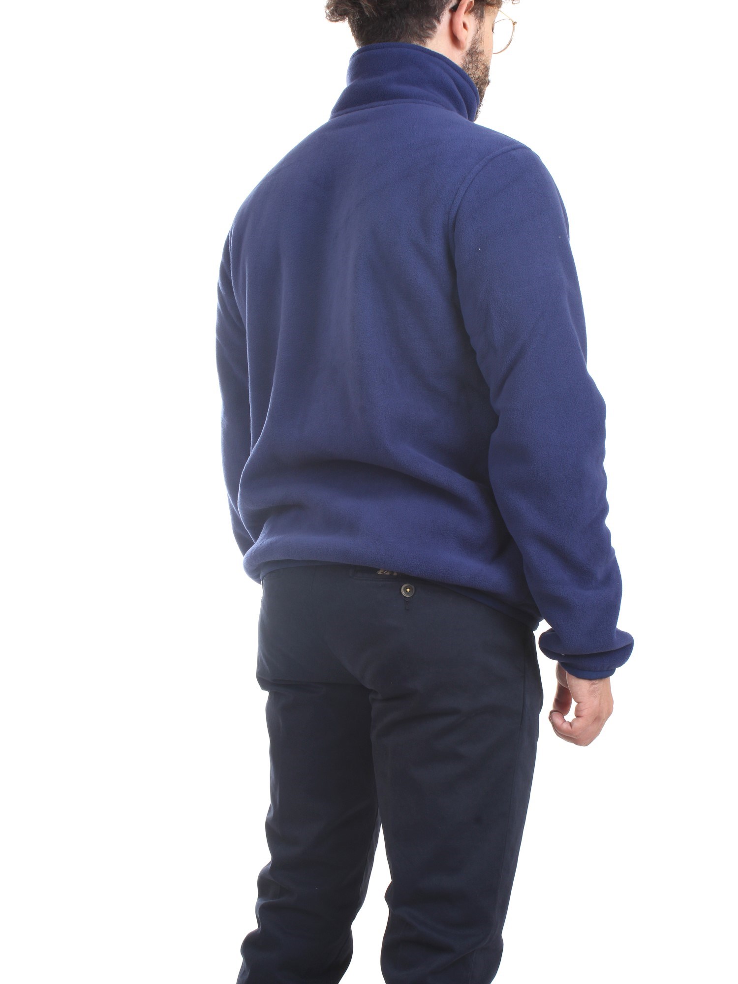 K-WAY K21181W Medium blue Clothing Man Sweater K-WAY K21181W Medium blue Clothing Man Sweater