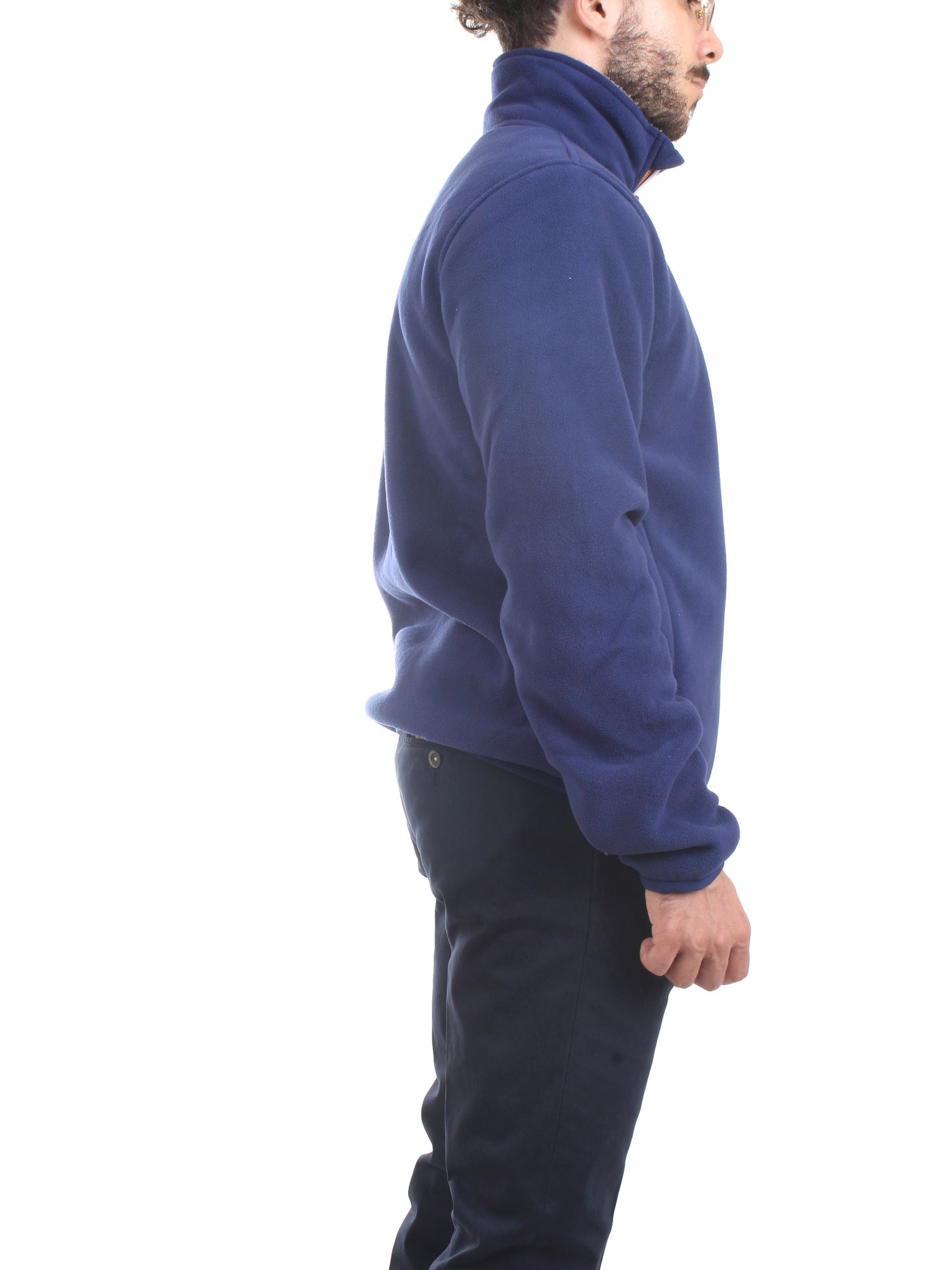 K-WAY K21181W Medium blue Clothing Man Sweater K-WAY K21181W Medium blue Clothing Man Sweater