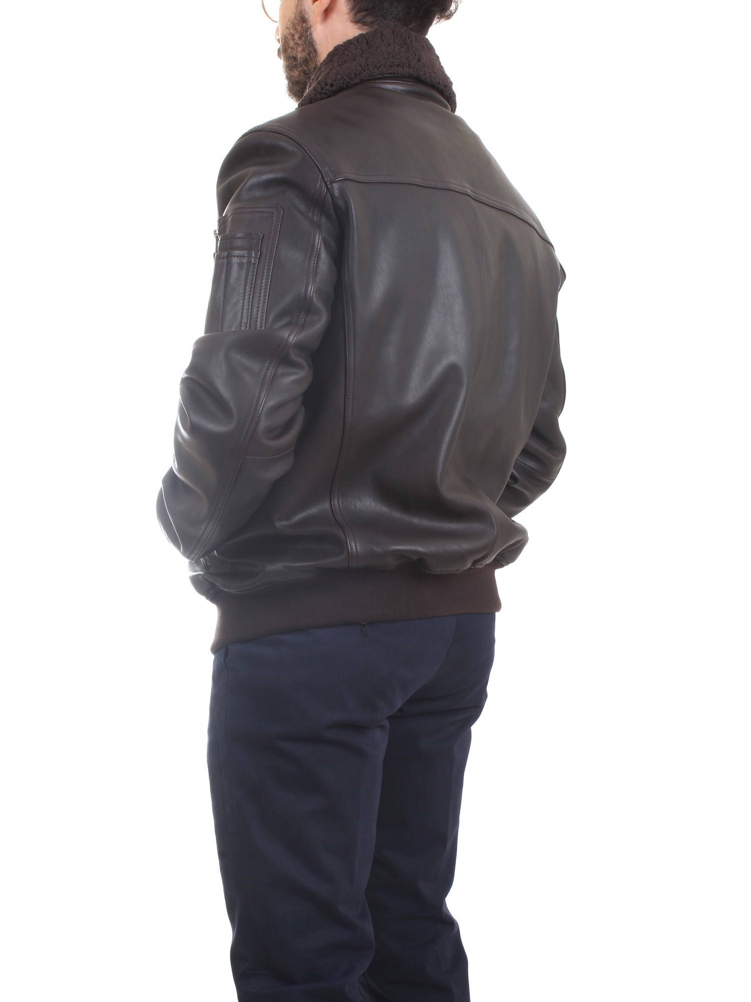 AERONAUTICA MILITARE 222PN927PL161 Leather Clothing Man Jacket AERONAUTICA MILITARE 222PN927PL161 Leather Clothing Man Jacket