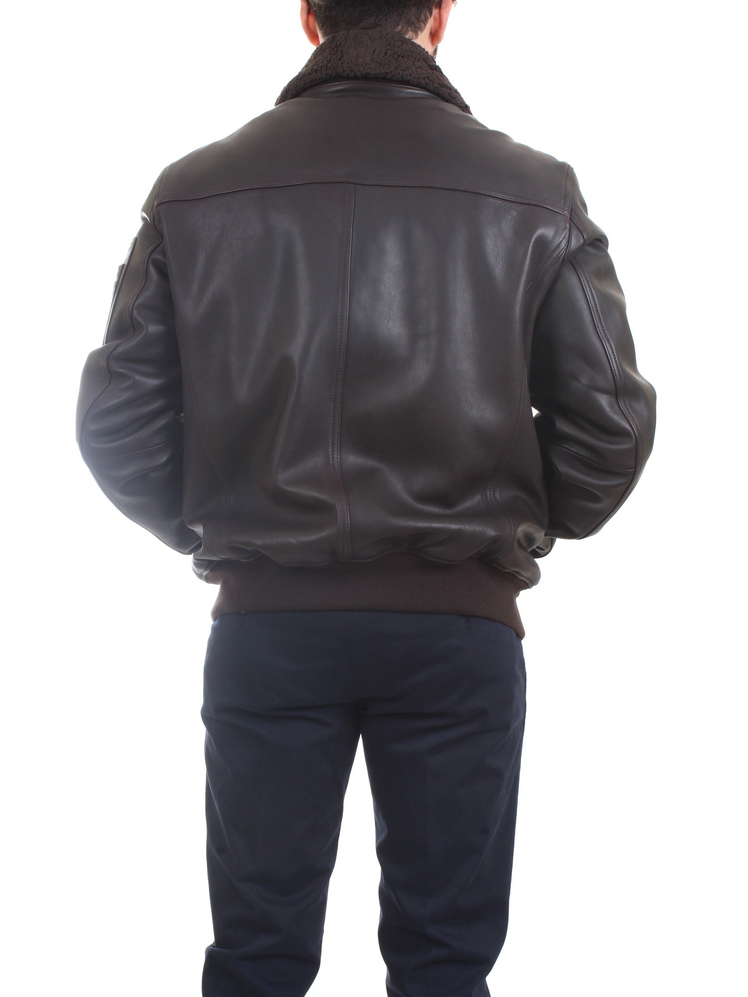 AERONAUTICA MILITARE 222PN927PL161 Leather Clothing Man Jacket AERONAUTICA MILITARE 222PN927PL161 Leather Clothing Man Jacket