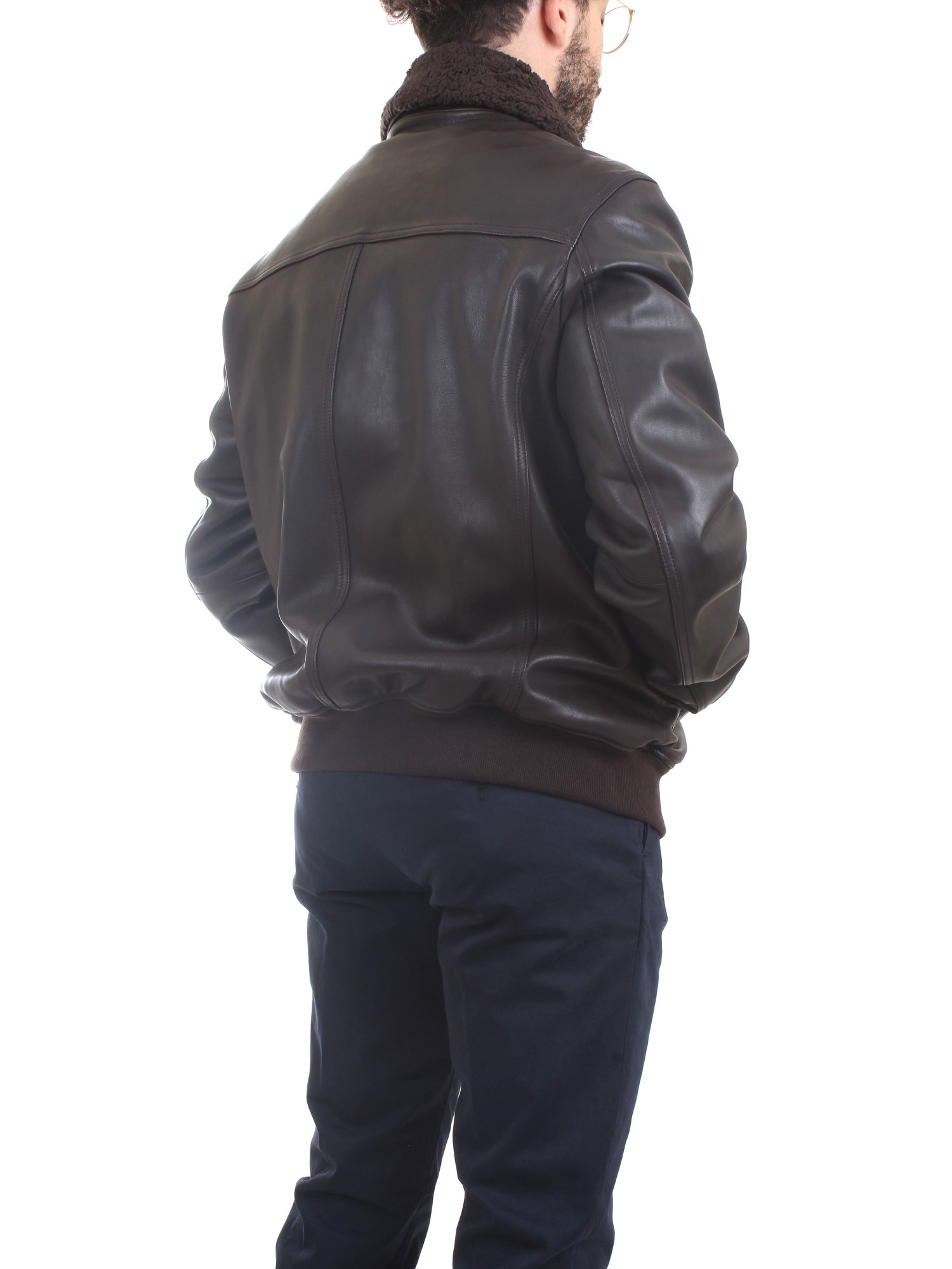 AERONAUTICA MILITARE 222PN927PL161 Leather Clothing Man Jacket AERONAUTICA MILITARE 222PN927PL161 Leather Clothing Man Jacket