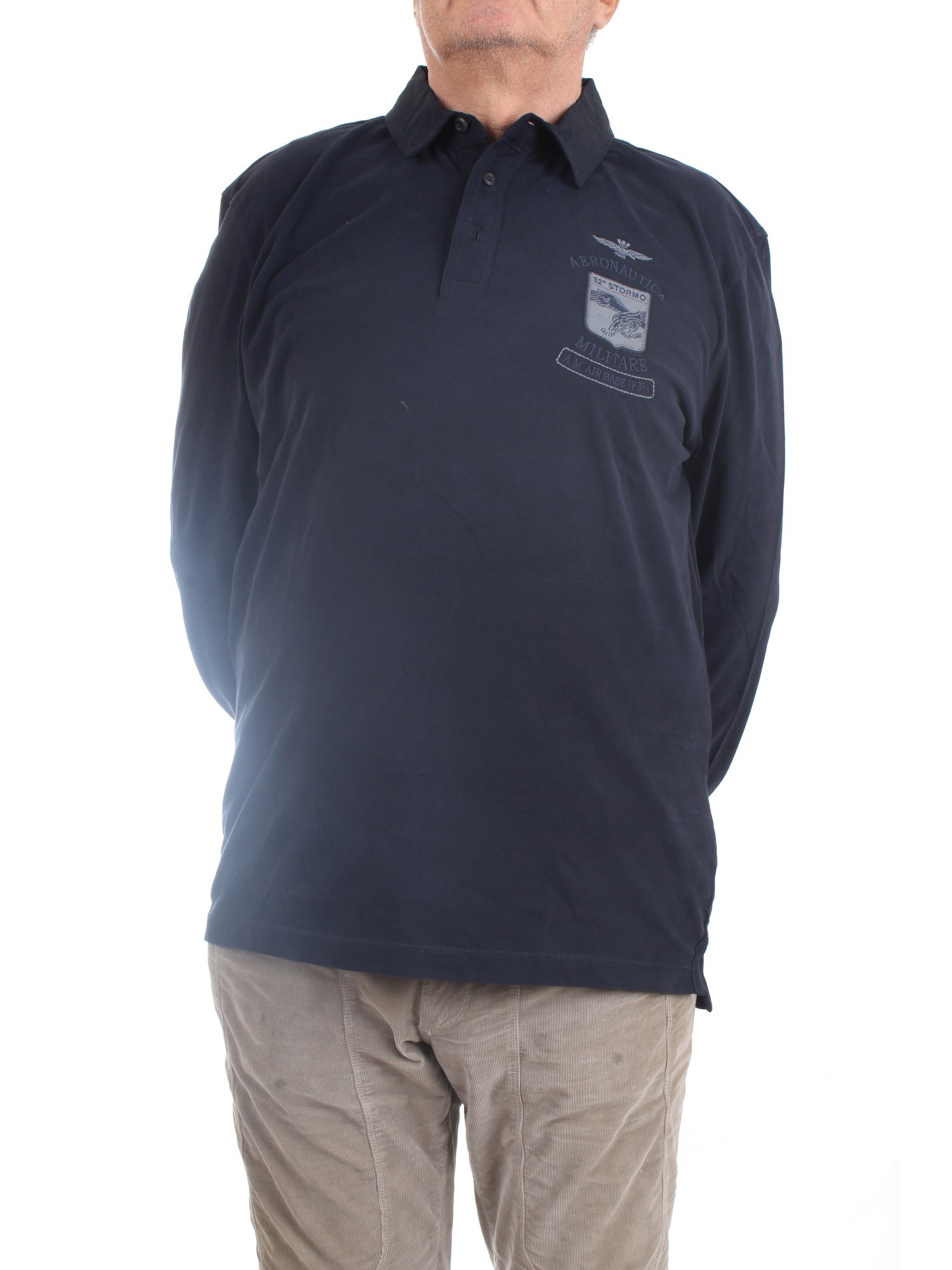 AERONAUTICA MILITARE 222PO1650J565 Blue Clothing Man Polo shirt AERONAUTICA MILITARE 222PO1650J565 Blue Clothing Man Polo shirt