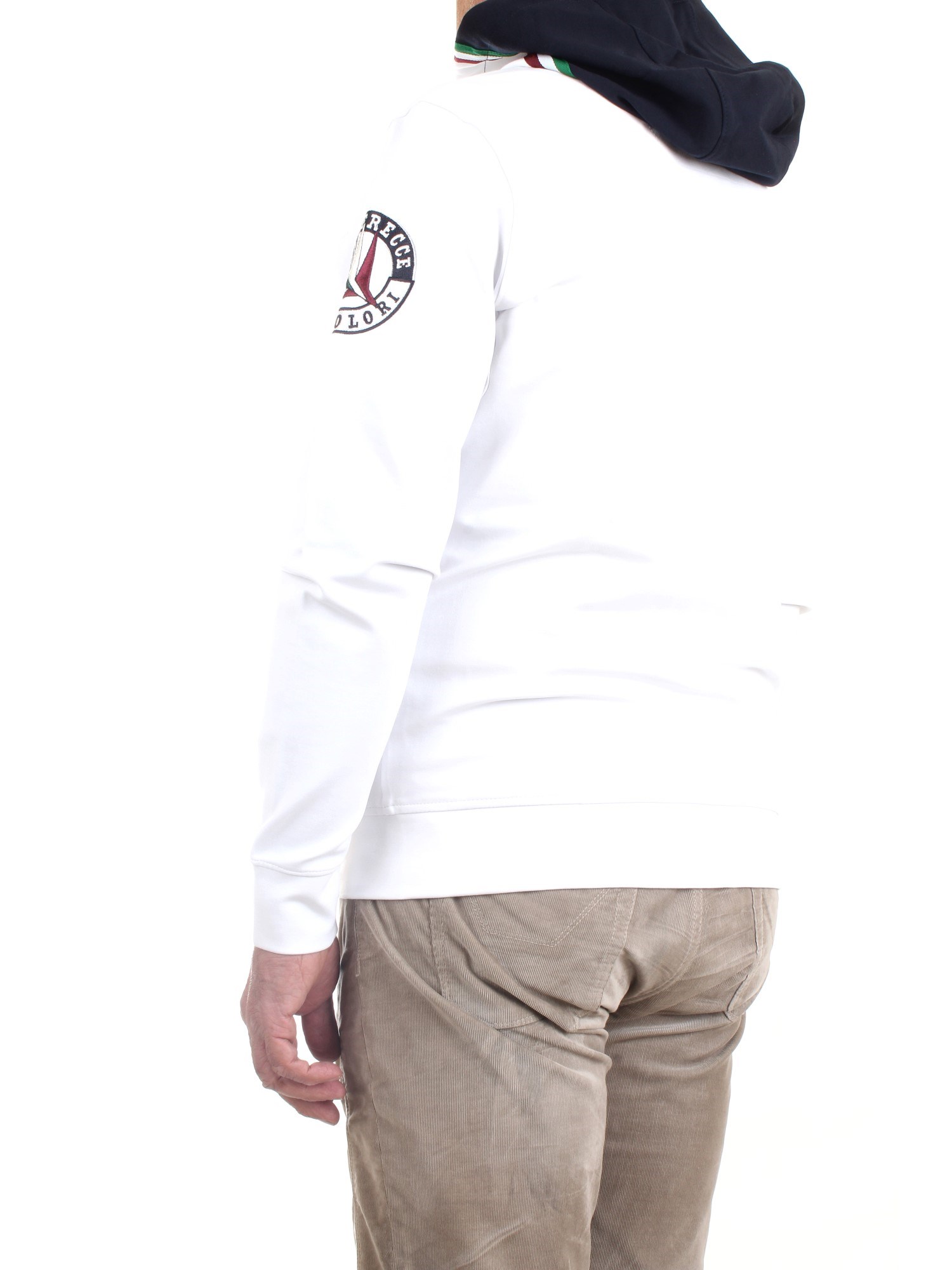 AERONAUTICA MILITARE 222FE1742F475 White Clothing Man Sweater AERONAUTICA MILITARE 222FE1742F475 White Clothing Man Sweater