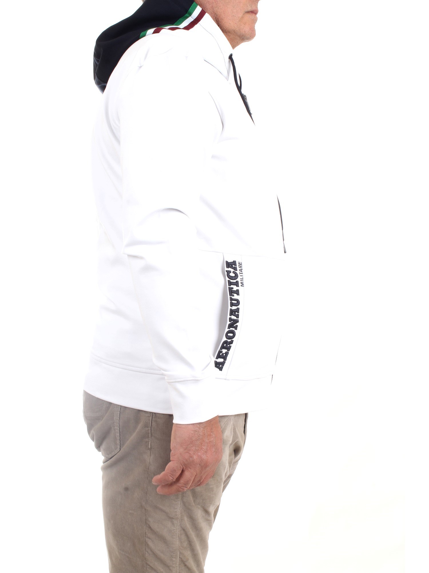 AERONAUTICA MILITARE 222FE1742F475 White Clothing Man Sweater AERONAUTICA MILITARE 222FE1742F475 White Clothing Man Sweater
