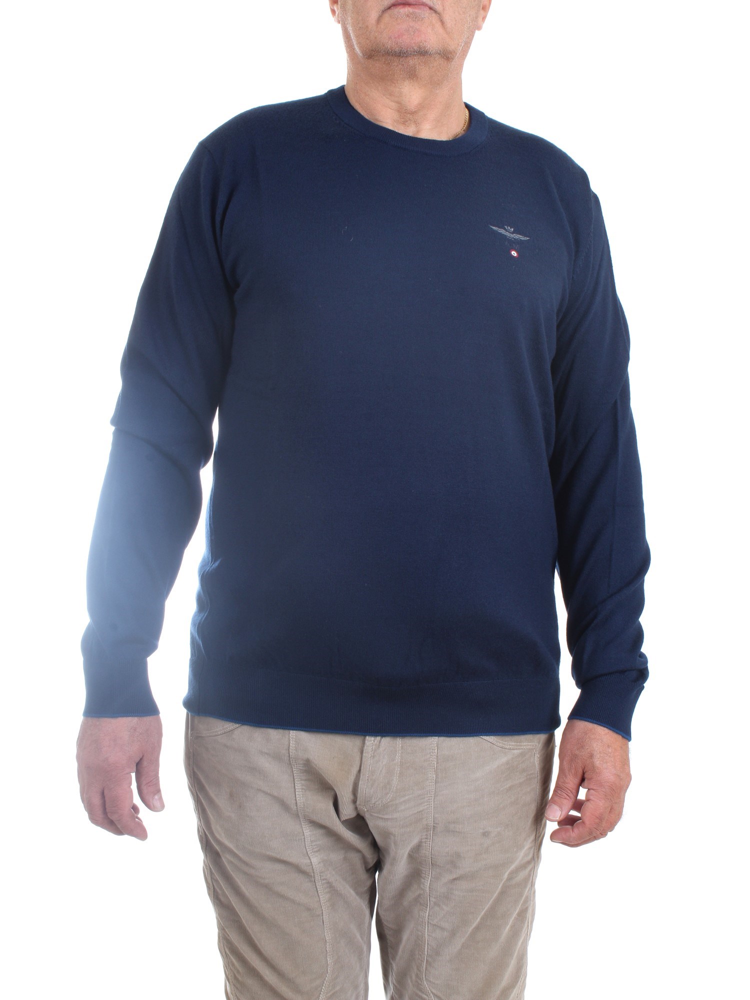 AERONAUTICA MILITARE 232MA1388L415 Blue Clothing Man Pullover AERONAUTICA MILITARE 232MA1388L415 Blue Clothing Man Pullover