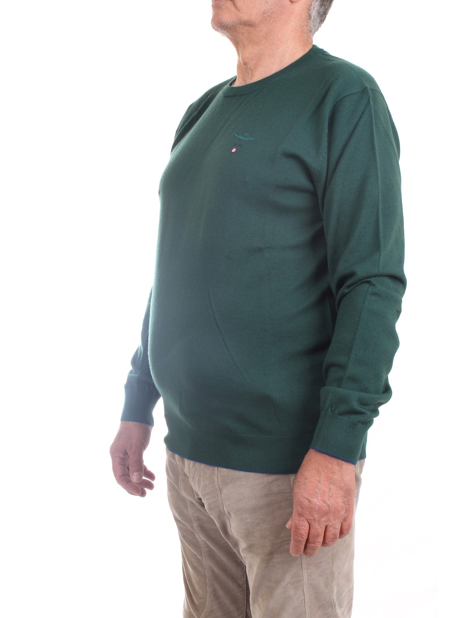 AERONAUTICA MILITARE 232MA1388L415 Green Clothing Man Pullover AERONAUTICA MILITARE 232MA1388L415 Green Clothing Man Pullover
