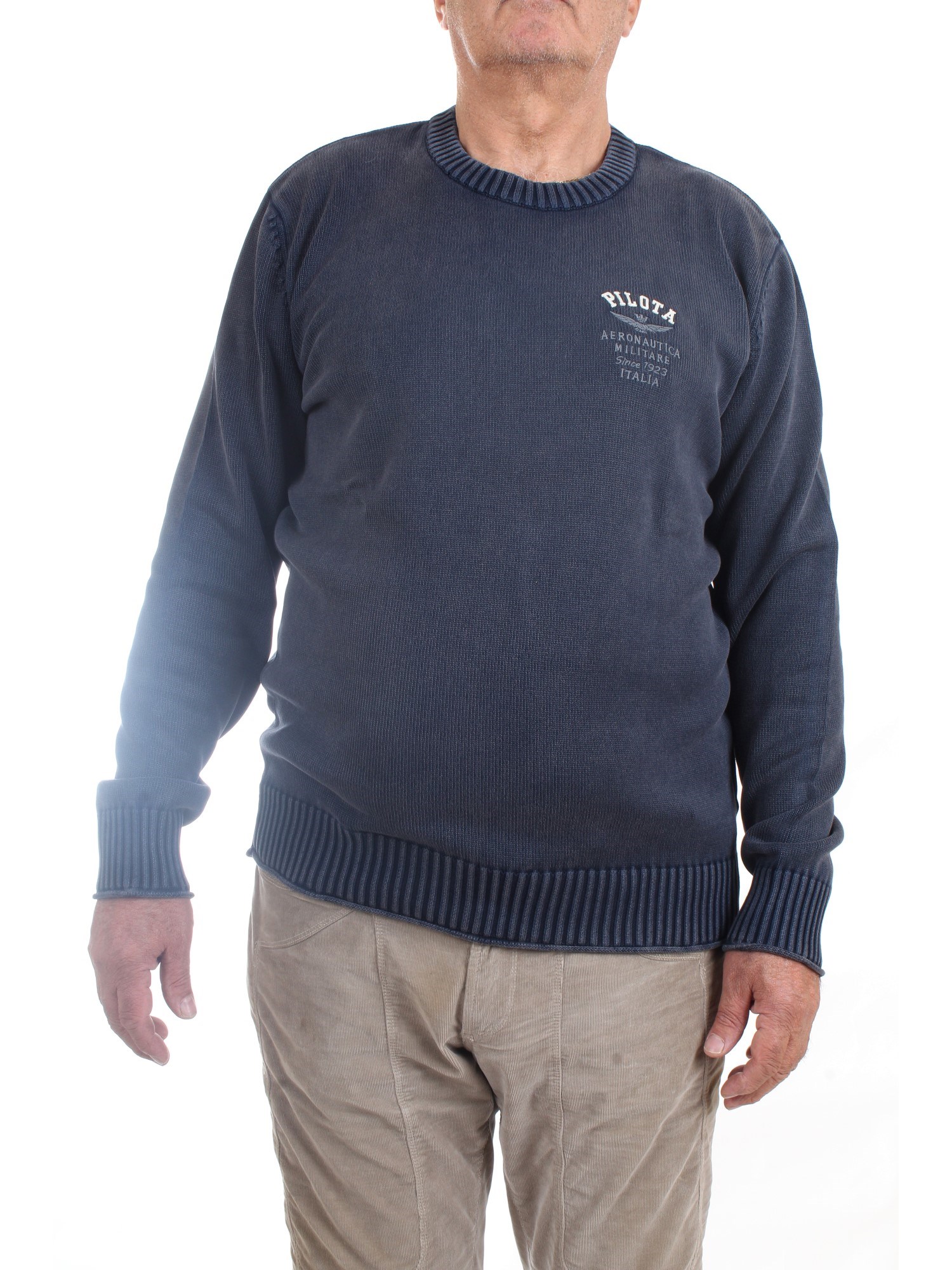 AERONAUTICA MILITARE 222MA1409L474 Blu Abbigliamento Uomo Maglioni AERONAUTICA MILITARE 222MA1409L474 Blu Abbigliamento Uomo Maglioni