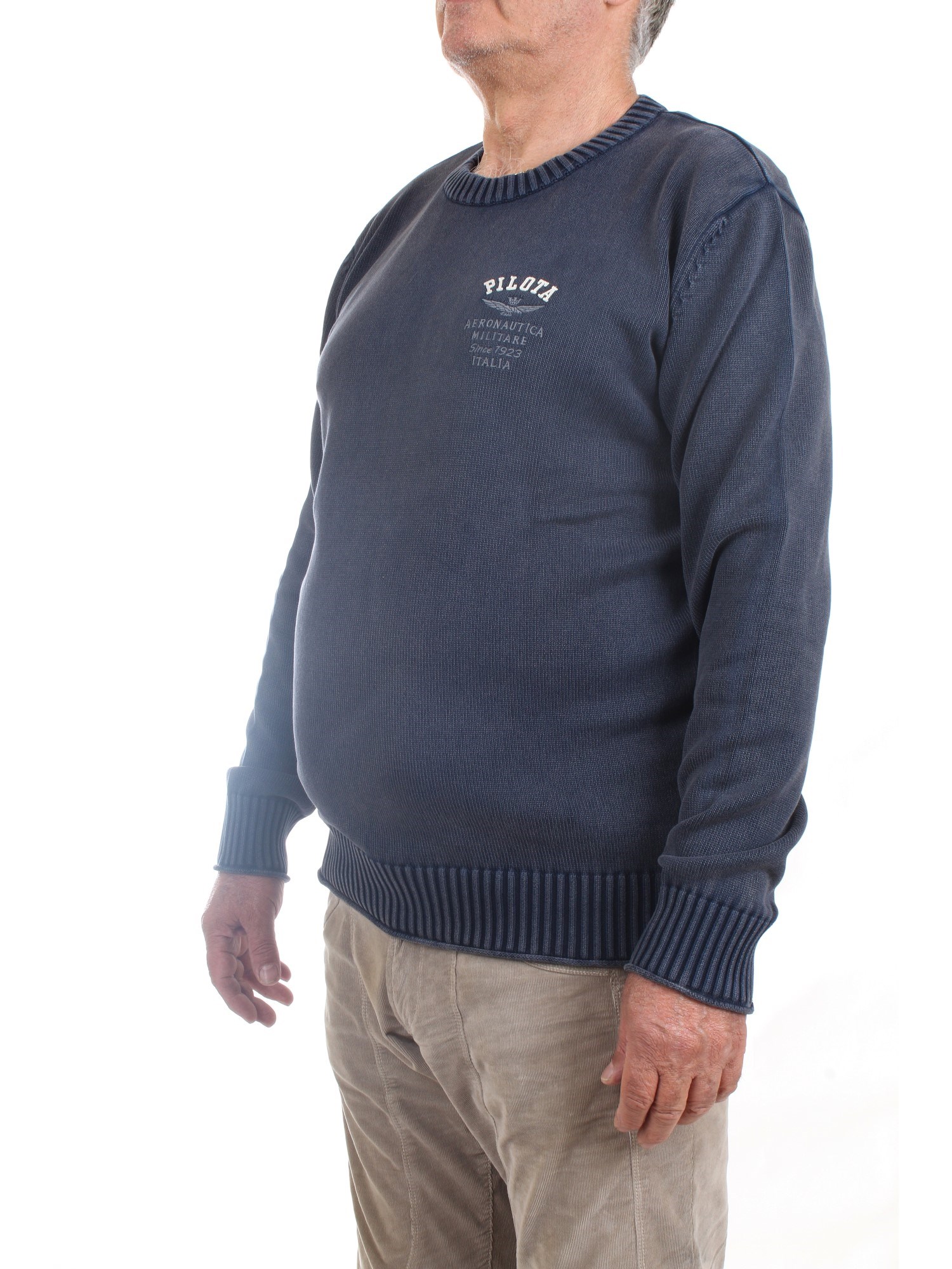 AERONAUTICA MILITARE 222MA1409L474 Blu Abbigliamento Uomo Maglioni AERONAUTICA MILITARE 222MA1409L474 Blu Abbigliamento Uomo Maglioni