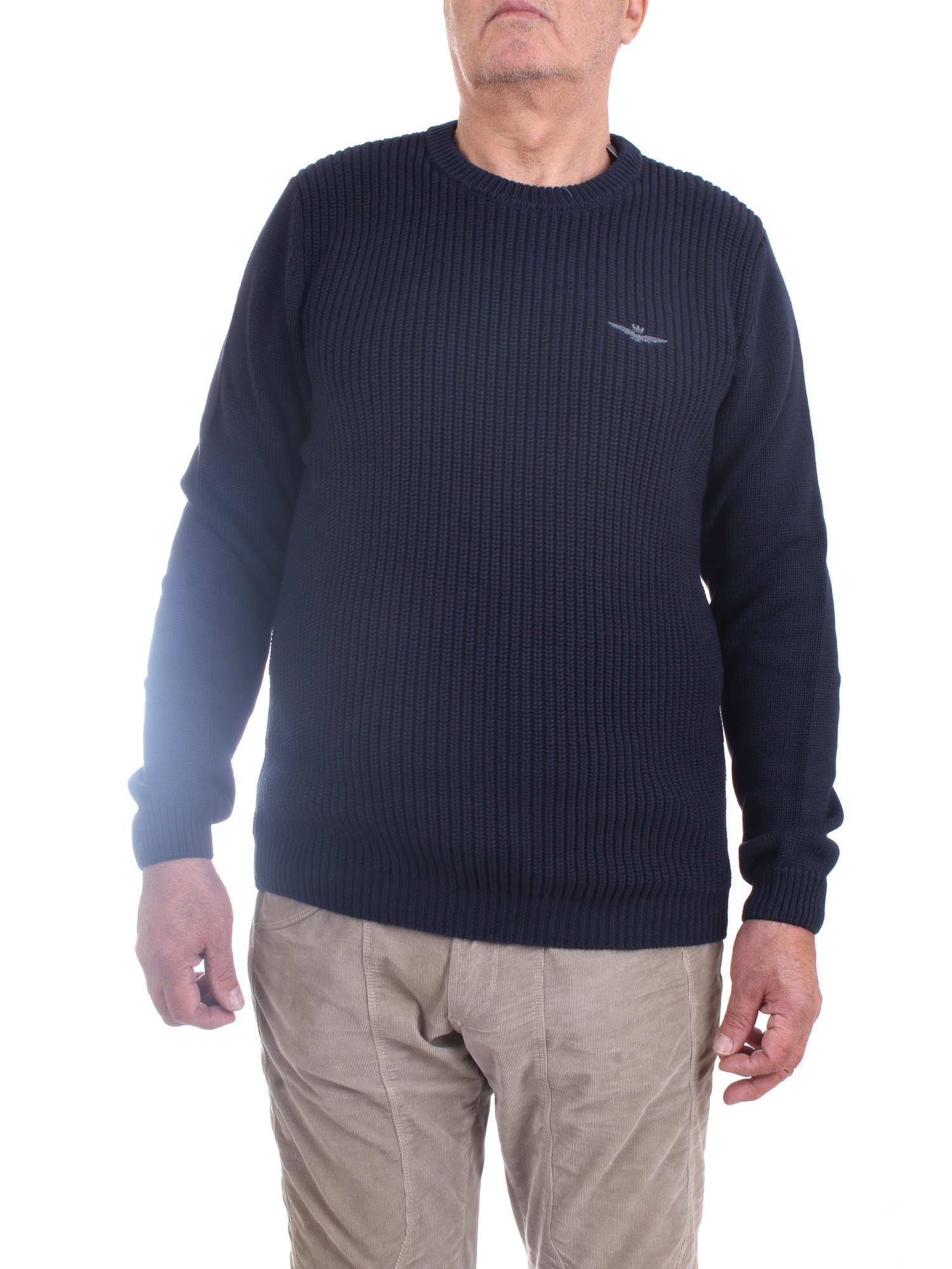 AERONAUTICA MILITARE 222MA1403L409 Blue Clothing Man Sweater AERONAUTICA MILITARE 222MA1403L409 Blue Clothing Man Sweater